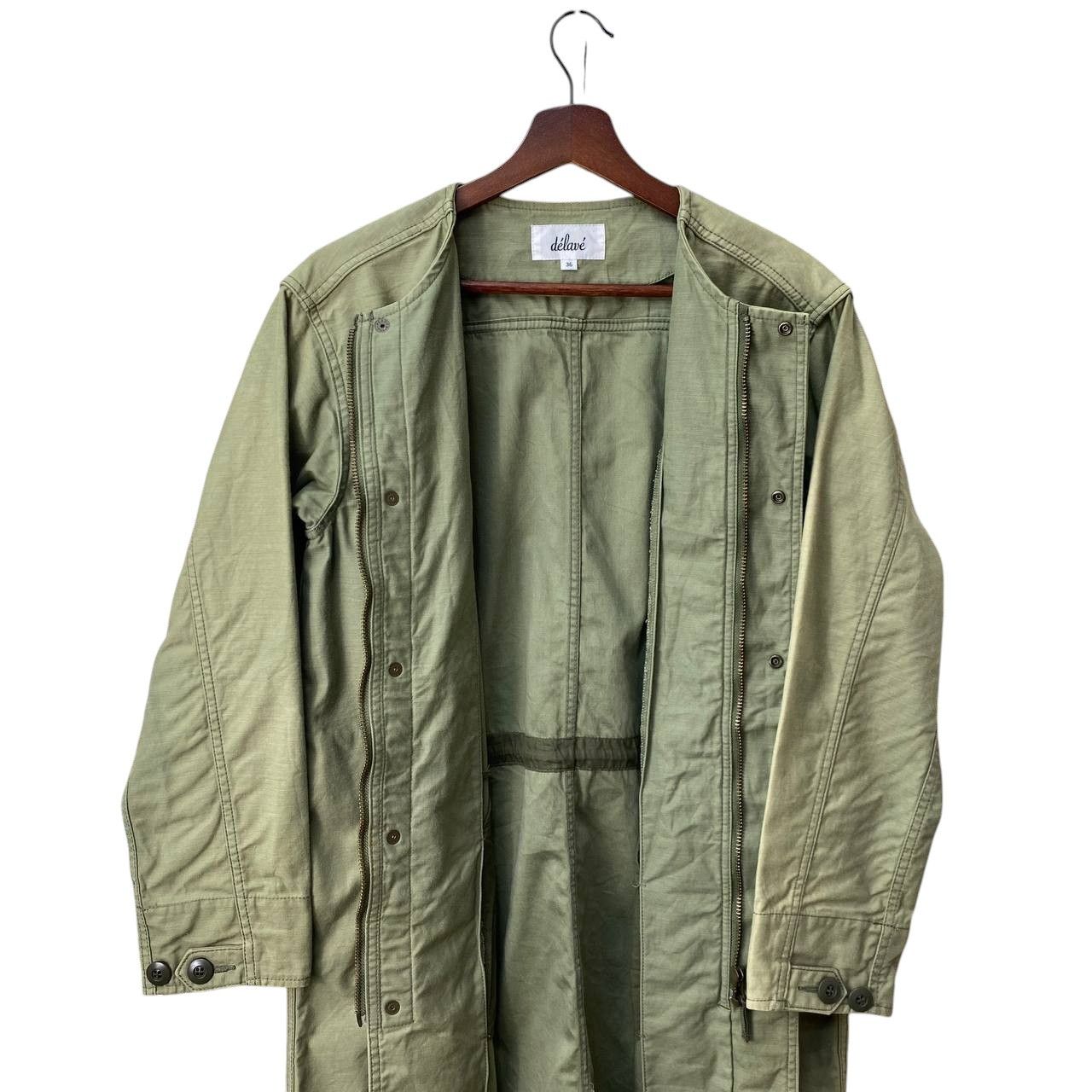 Japanese Brand DE'LAVE JAPAN PARKA FADED GREEN MILITARY ROUNDNECK COLLAR Size US S / EU 44-46 / 1 - 9 Thumbnail