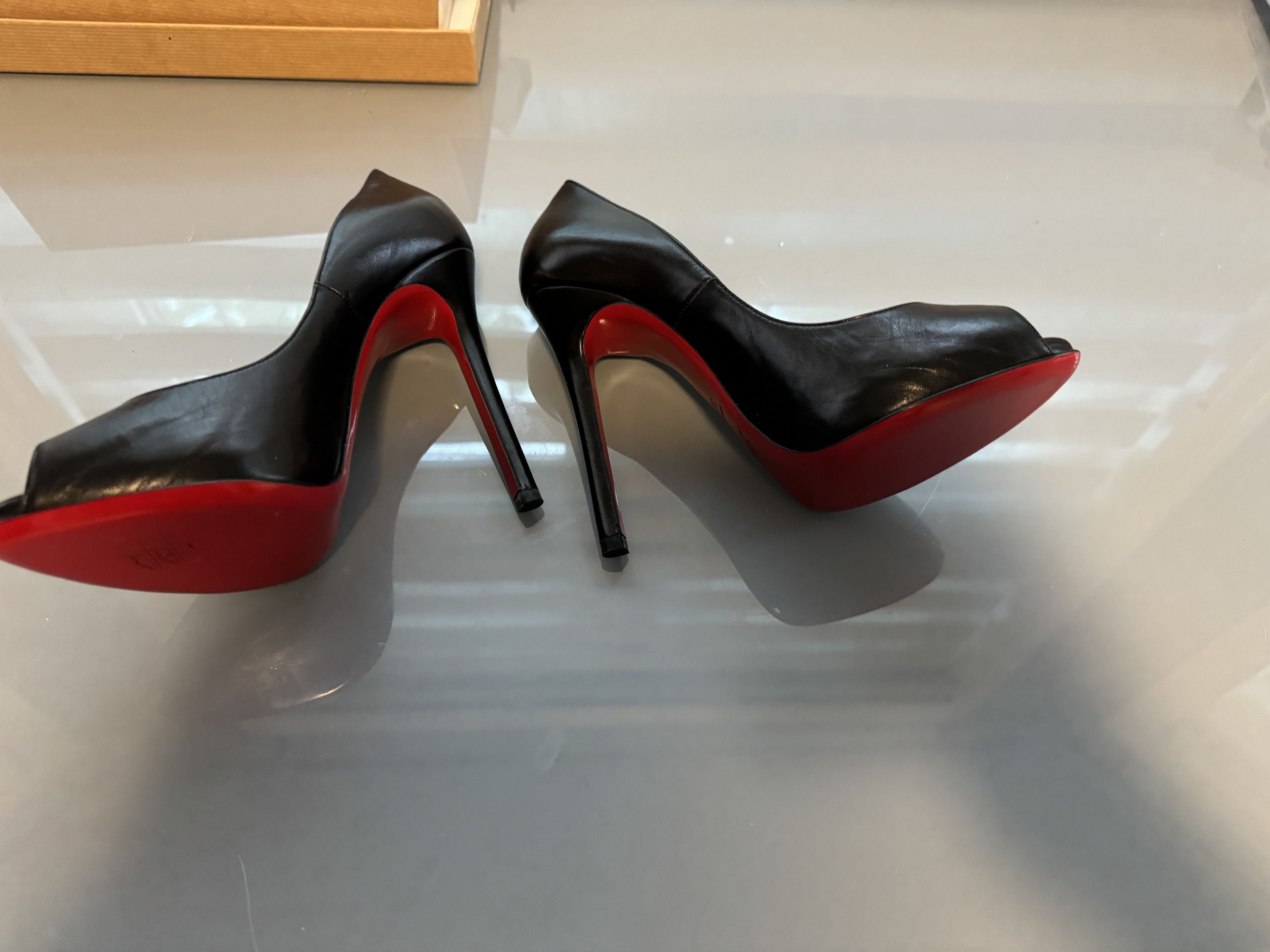 Christian Louboutin Christian Louboutin Flo 120 Kid Blac Size US 5 / IT 35 - 2 Thumbnail