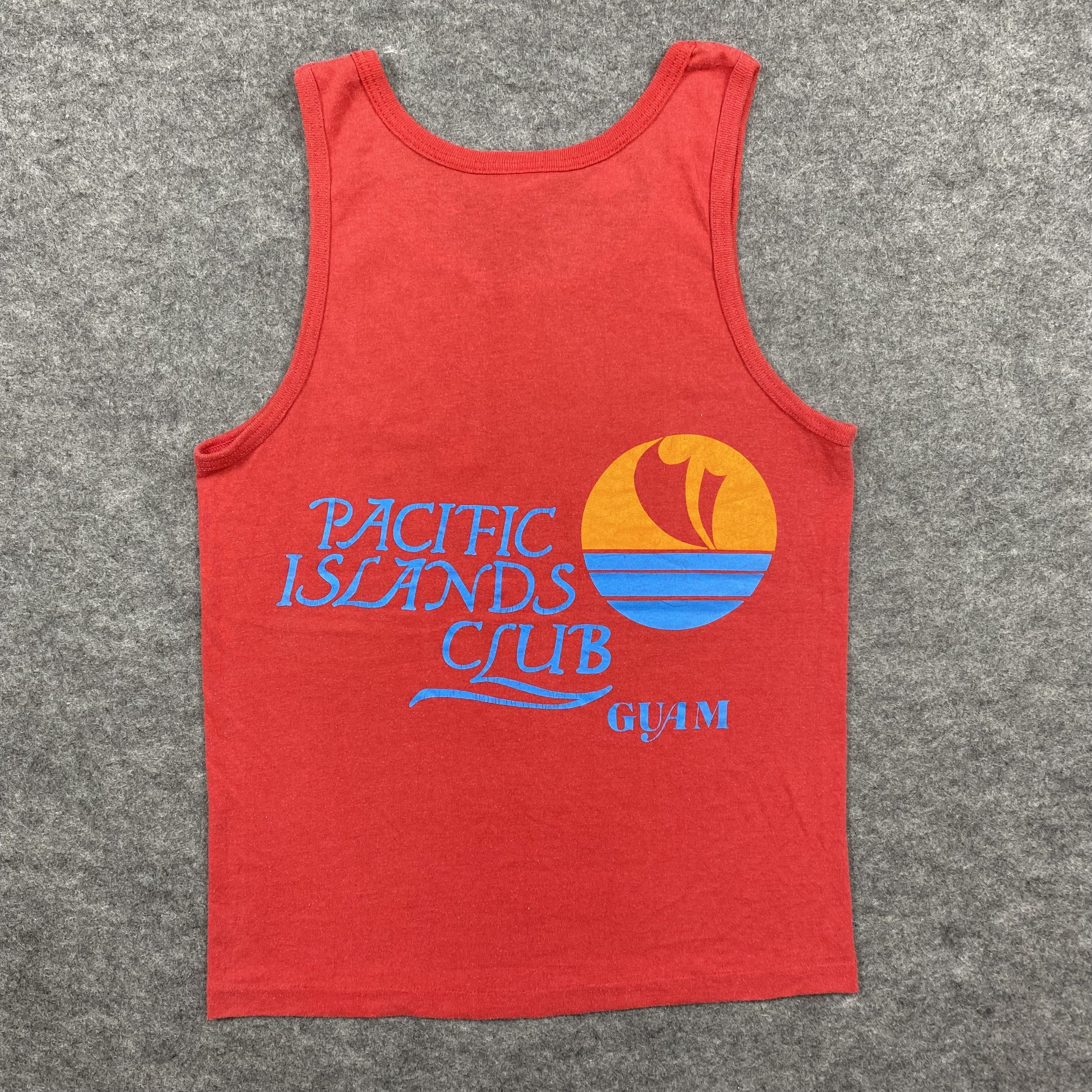 Vintage Vintage Pacific Islands Club Made Red Single -M094 Size US S / EU 44-46 / 1 - 2 Thumbnail