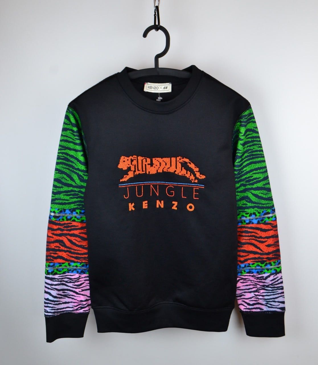 Jungles × Kenzo Kenzo H&M Jungle Sweatshirt Zipper Sleeves Beaded Design Size US XS / EU 42 / 0 - 1 Thumbnail