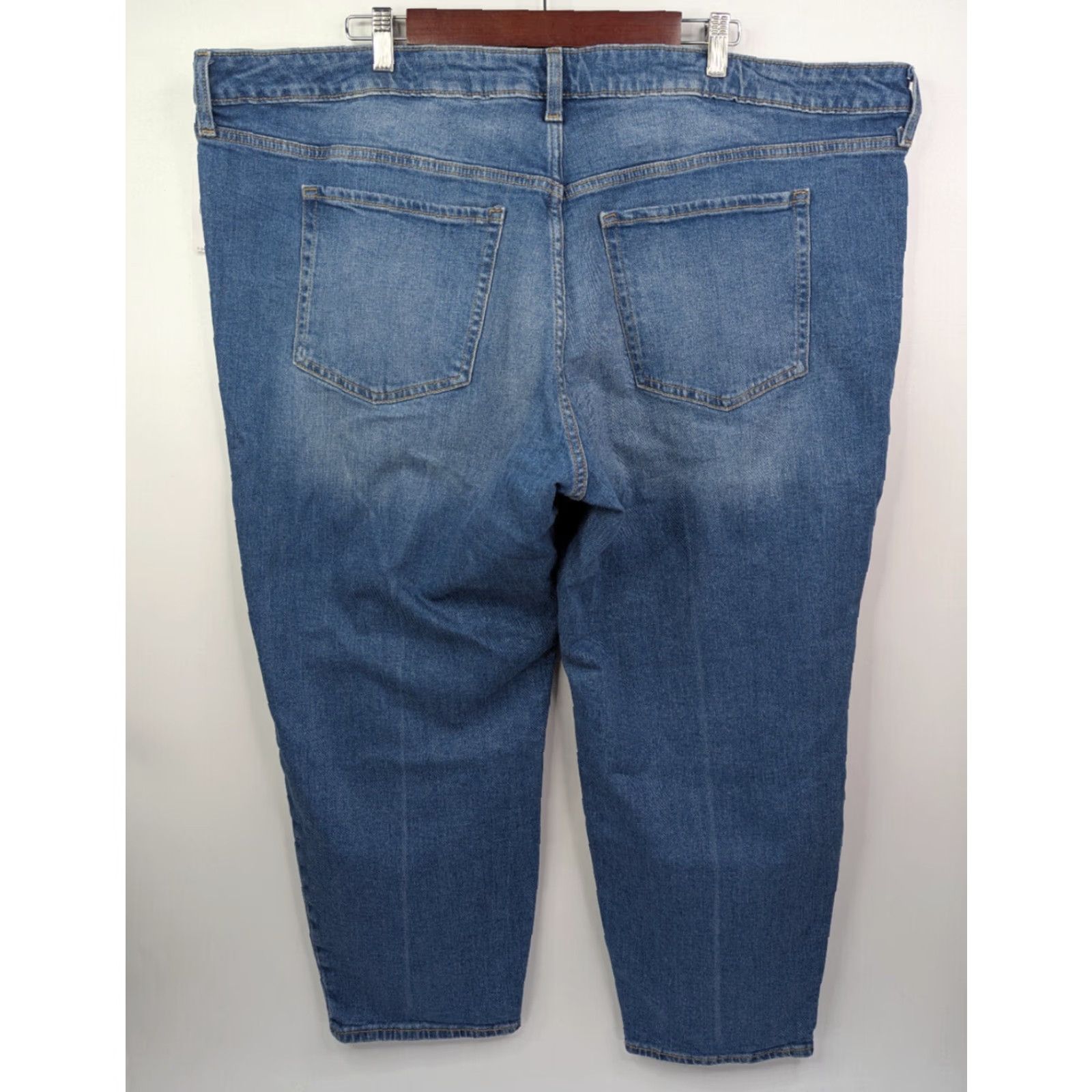 Old Navy Old Navy Jeans Womens 24 OG Straight Blue Mid Rise Ankle 99% Cotton Stretch 1% Spandex/Elastane Regular Size 24 Men/Women? Size 42" / US 20 - 2 Thumbnail