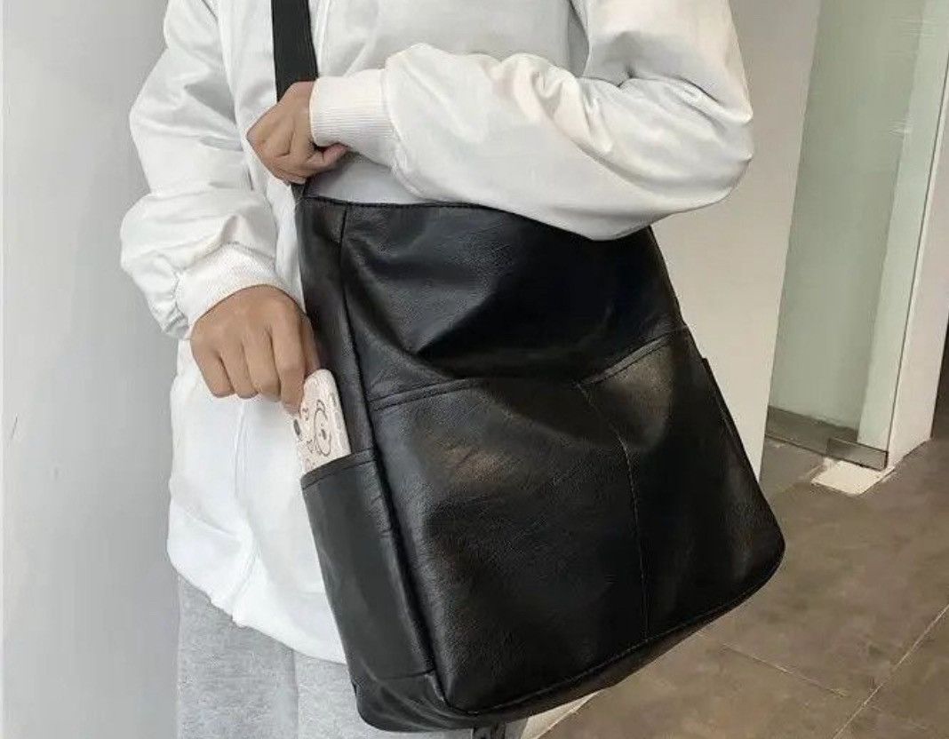 Leather PU Leather Crossbody Bag Black Candy Size ONE SIZE - 1 Thumbnail