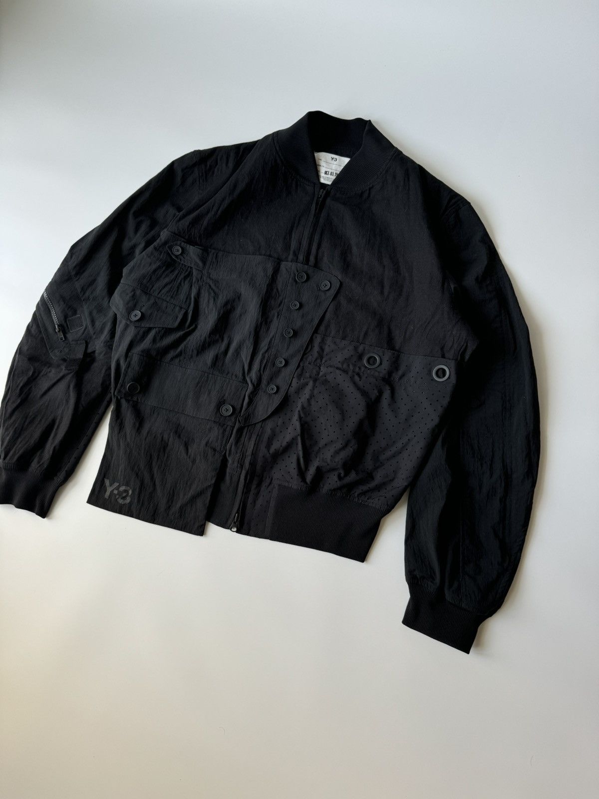 Y-3 Y-3 YOHJI YAMAMOTO TECH-CTN BOMBER JACKET Size US M / EU 48-50 / 2 - 2 Thumbnail