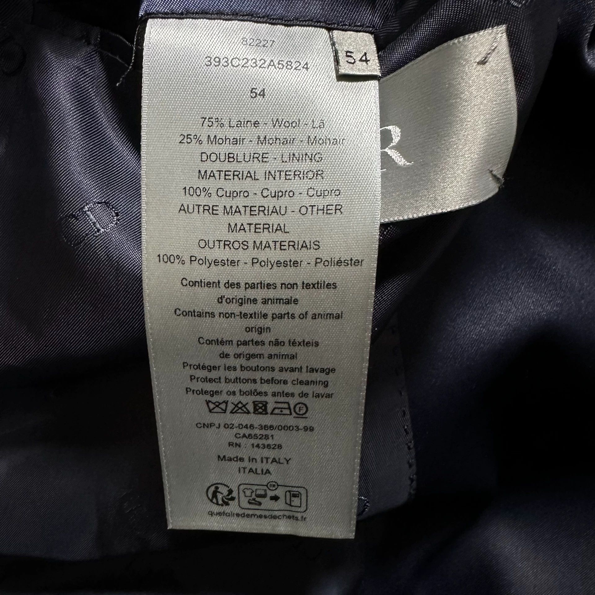 Dior dior man denim tears double-breasted jacket Size US L / EU 52-54 / 3 - 5 Thumbnail