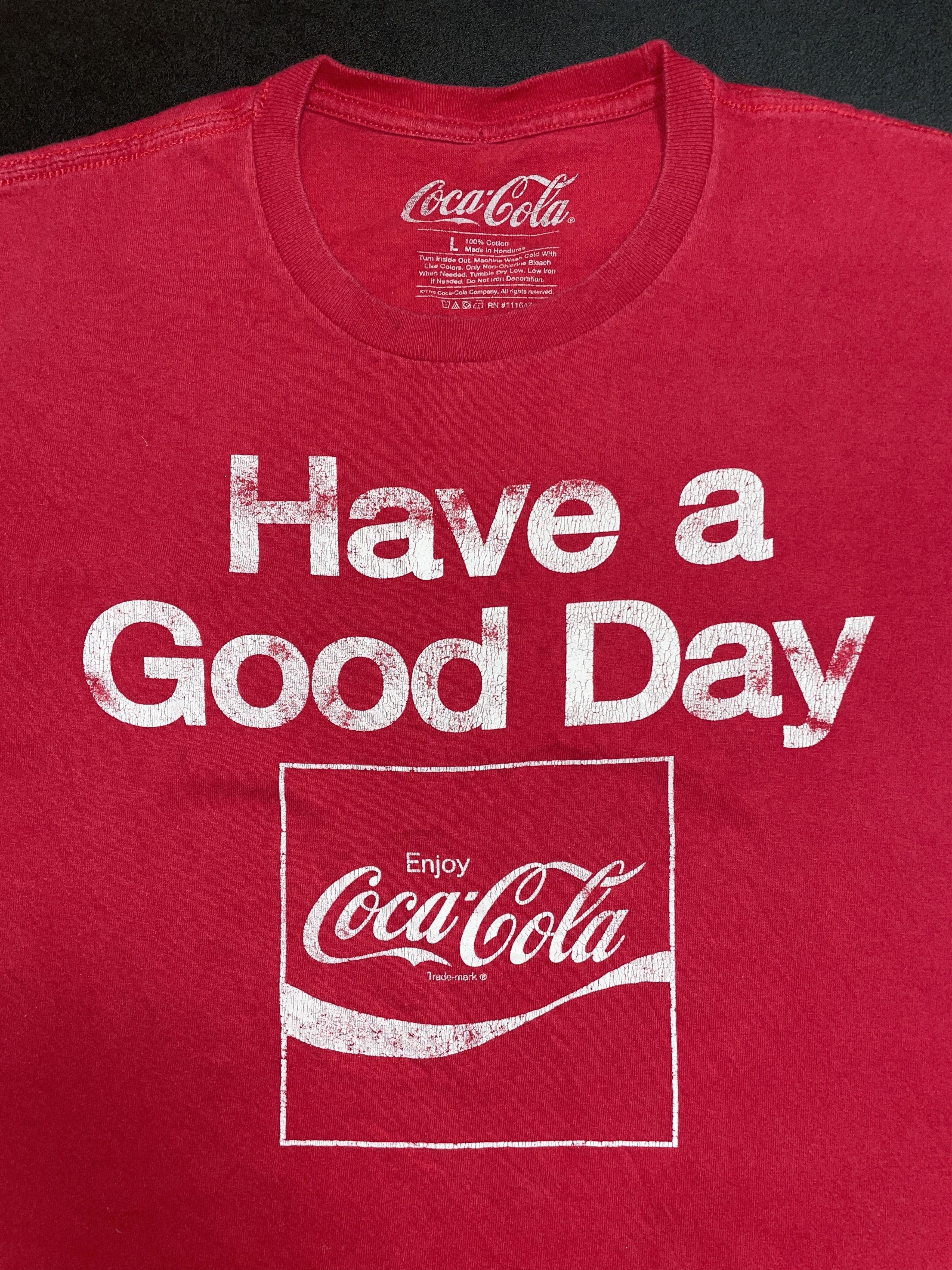 Coca Cola Vintage Coca Cola Have A Good Day Large Red Shirt Size US L / EU 52-54 / 3 - 2 Thumbnail