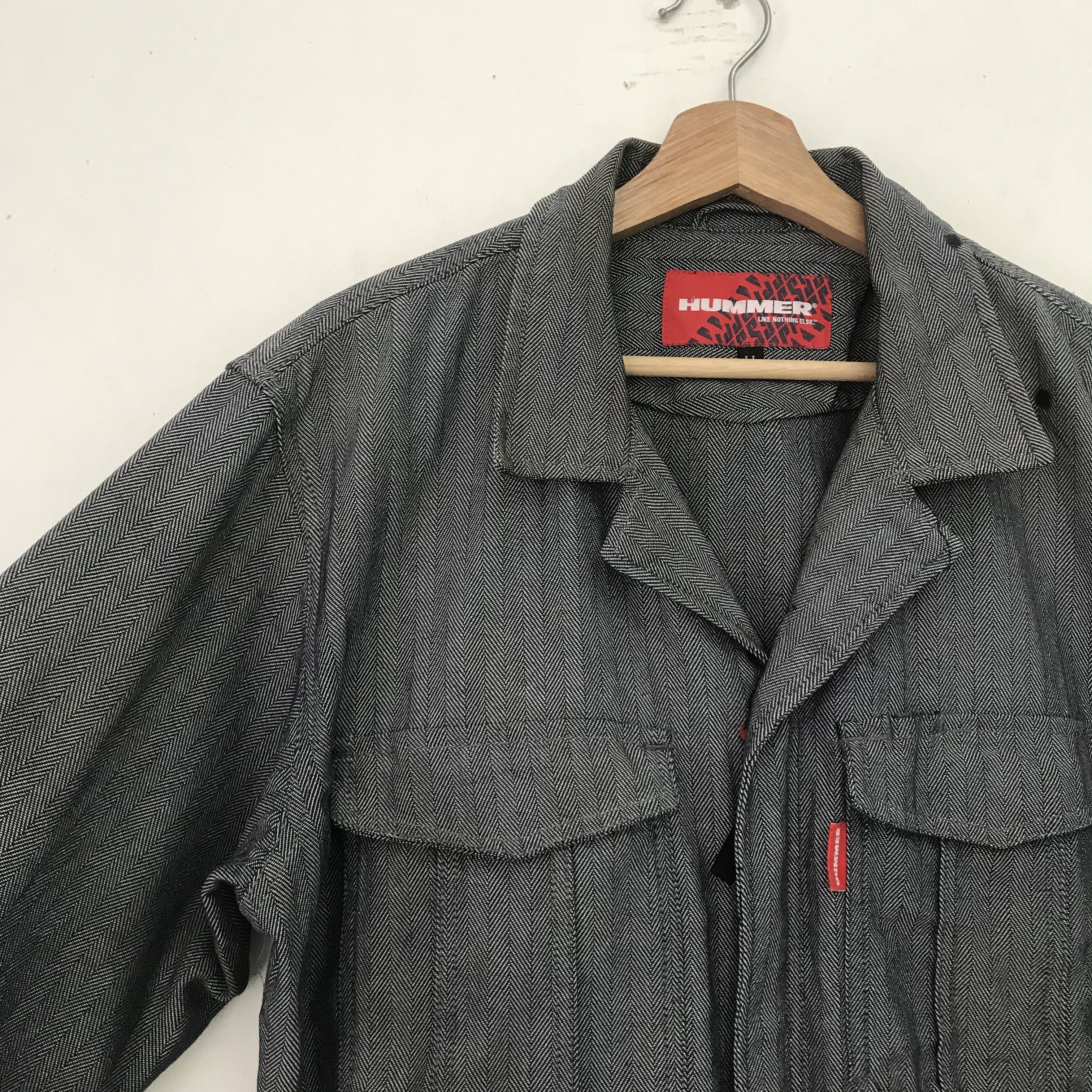 Vintage Vintage Hummer Hickory Striped Workwear Boilersuits Coverall Size US L / EU 52-54 / 3 - 9 Thumbnail