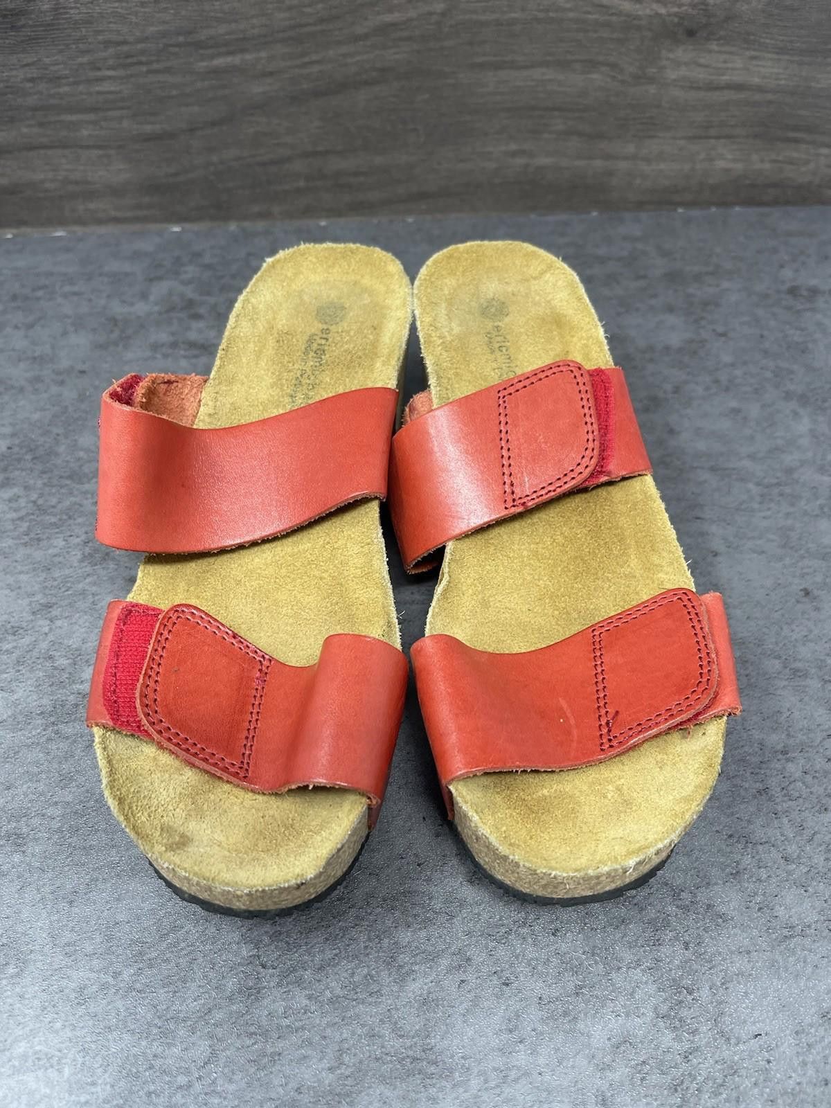 Other Eric Michael Sandals Womens Size 7 (37) Lily Orange 2 Strap Size US 7 / IT 37 - 2 Thumbnail