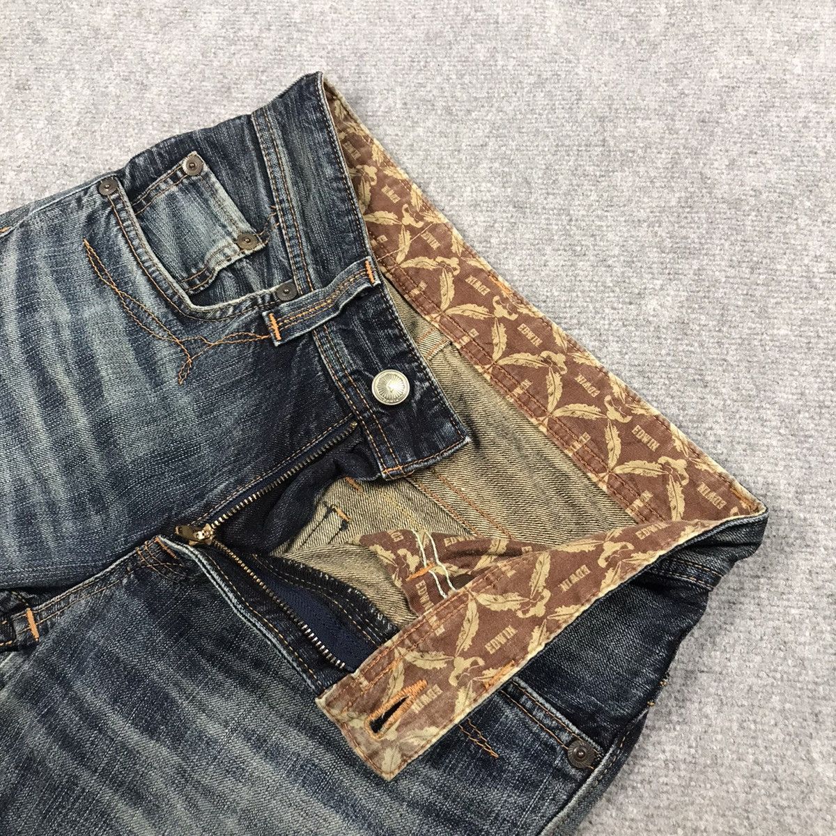 Blue Blue Japan × If Six Was Nine × Japanese Brand FLARED DISTRESSED EDWIN JAPANESE DENIM PANTS Size US 28 / EU 44 - 12 Thumbnail