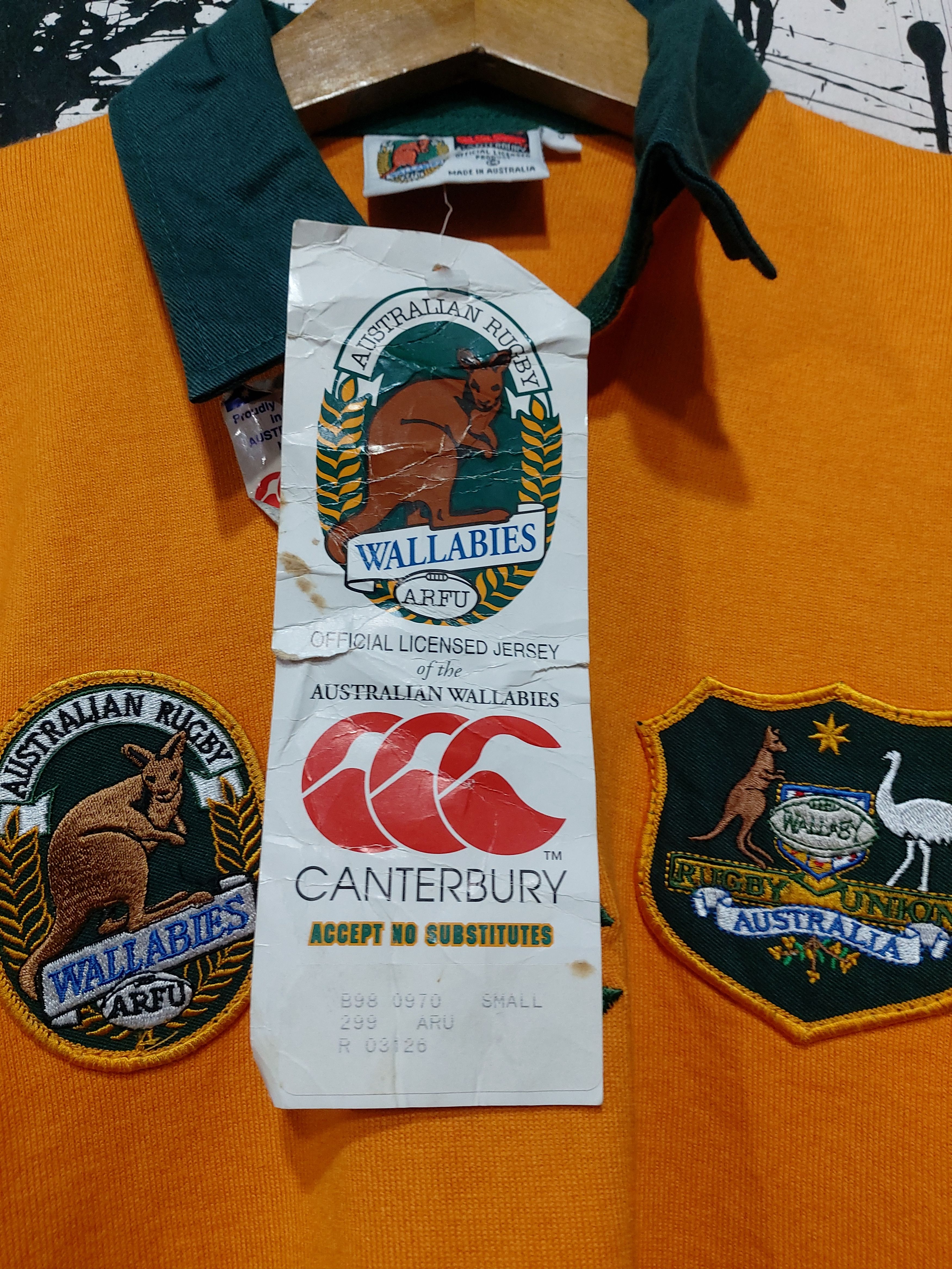Canterbury of New Zealand CANTERBURY WALLABIES AUSTRALIA UNION RUGBY SHIRT Size US S / EU 44-46 / 1 - 3 Thumbnail