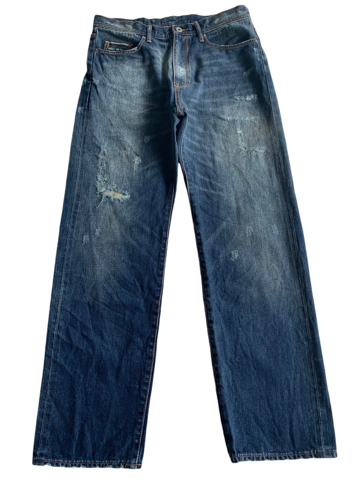 Japanese Brand × Kapital Santeria Eyedy Rare Selvedge Distressed Denim Size US 33 - 4 Thumbnail