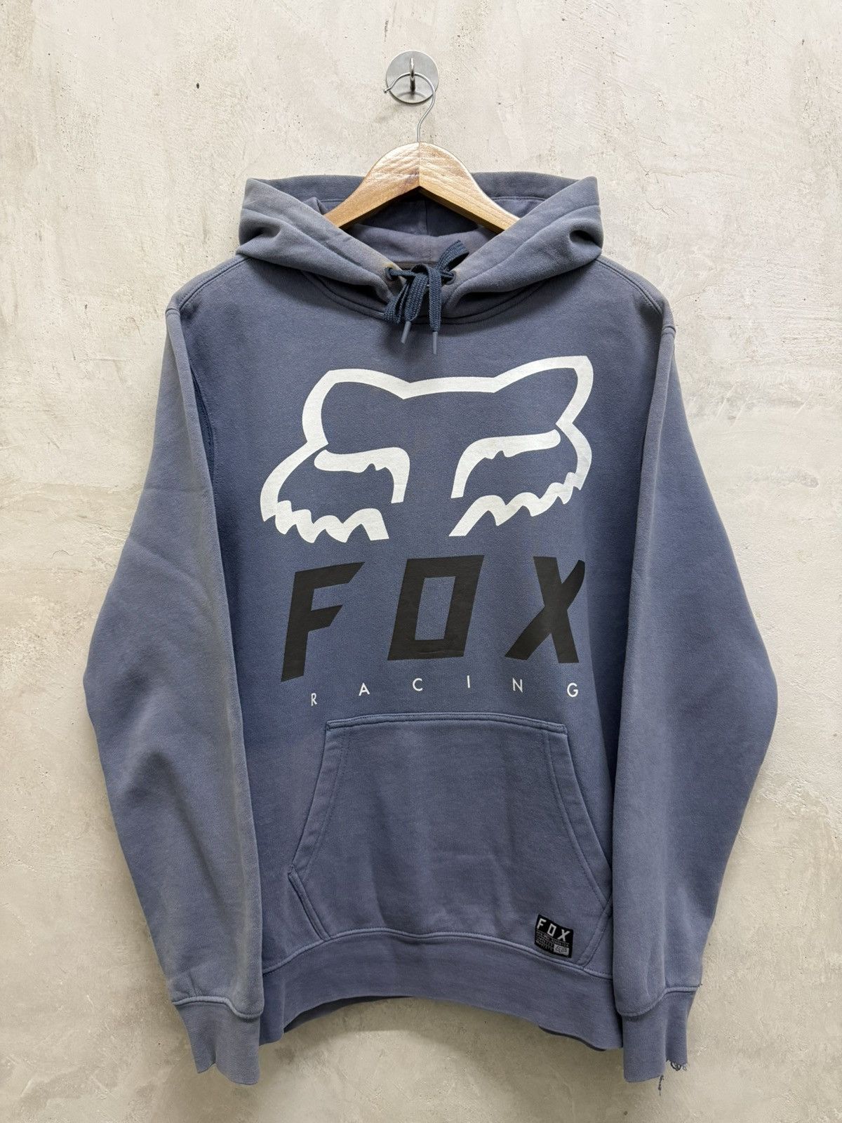 Fox Racing 2000s Thrashed Faded Fox Racing y2k Hoodie Size US M / EU 48-50 / 2 - 1 Thumbnail
