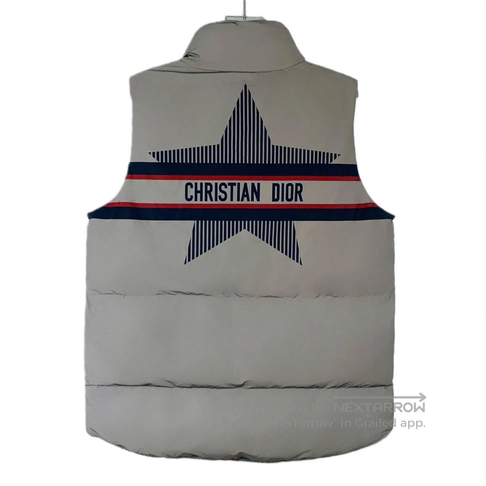 Dior Dior 2022 Gray Striped Star Sleeveless Down Vest. Size US S / EU 44-46 / 1 - 2 Thumbnail