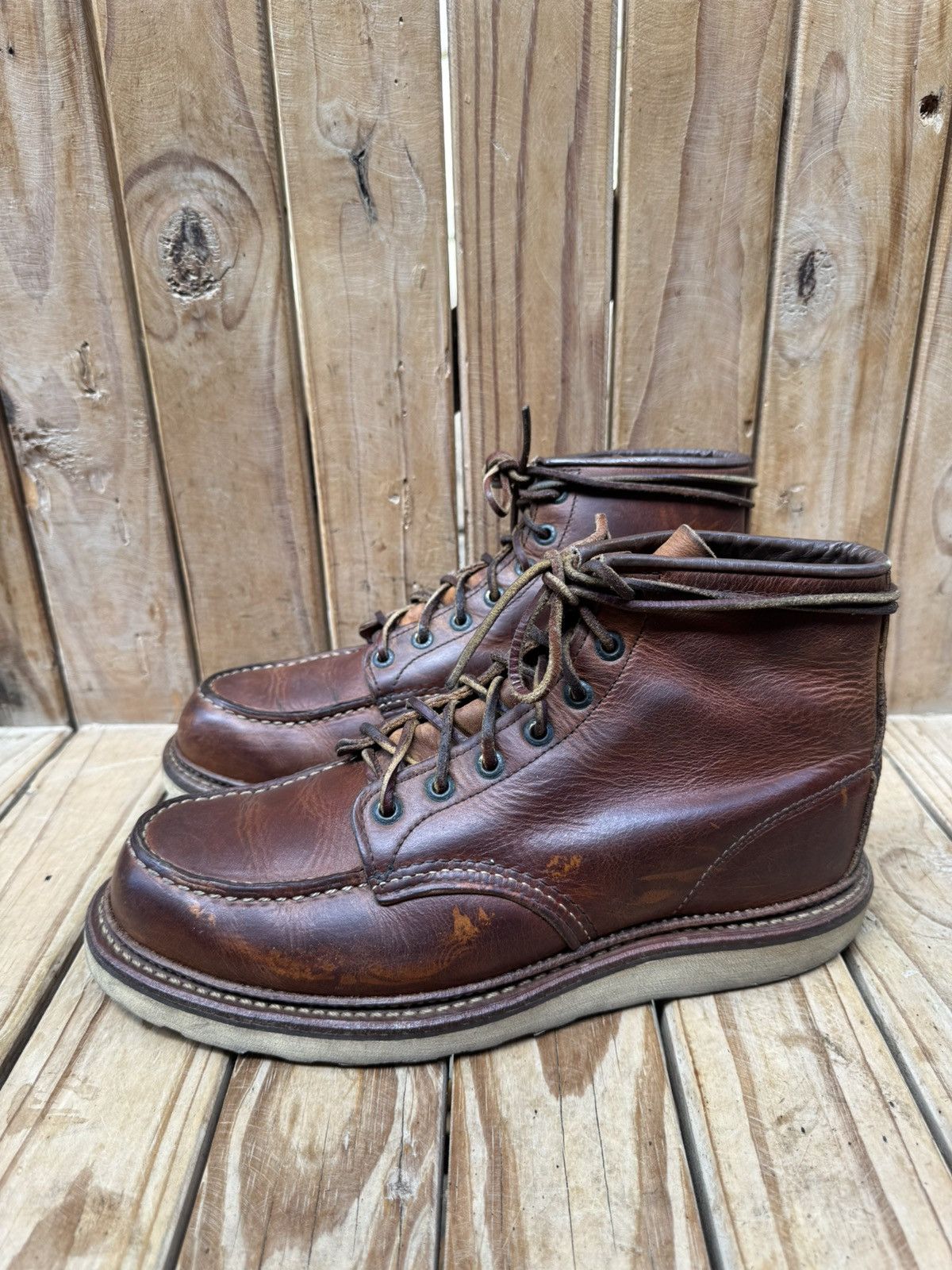 Red Wing Red Wing 1907 Copper Rough Brown Boots UK 7.5 D | EUR 41.5 Size US 8.5 / EU 41-42 - 7 Thumbnail