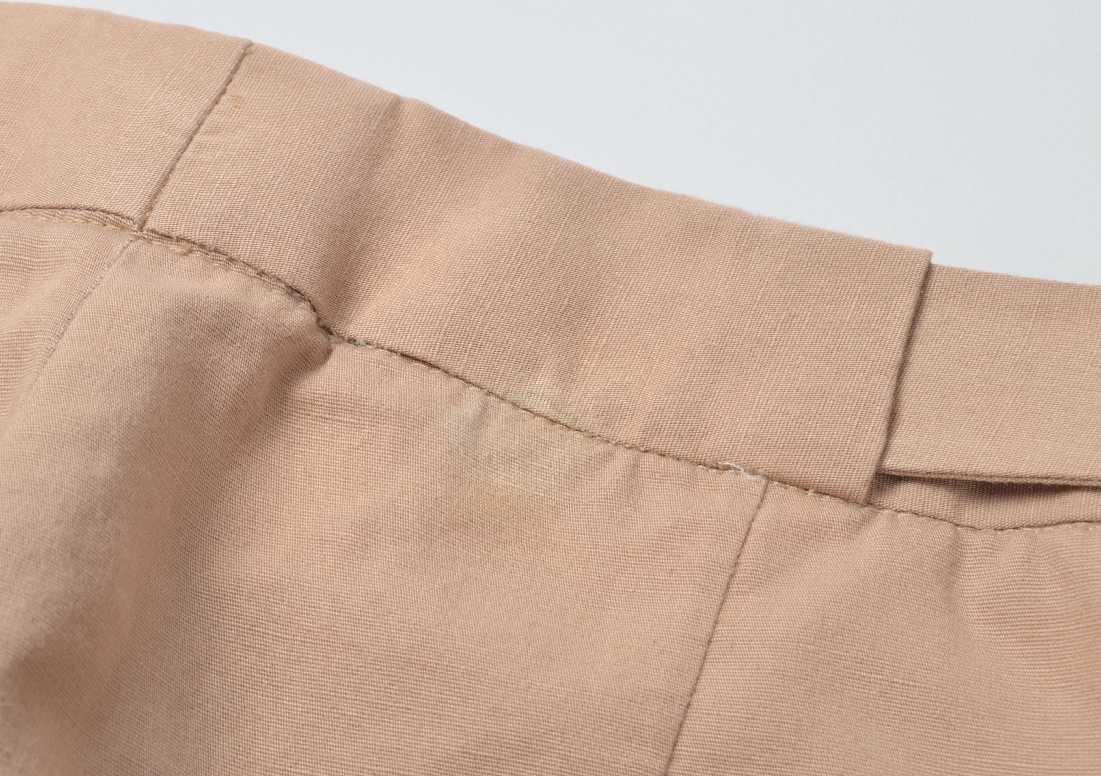 Chloe Chloe Beige Straight Cotton Linen Blend Chino Pants Size 31" - 7 Thumbnail