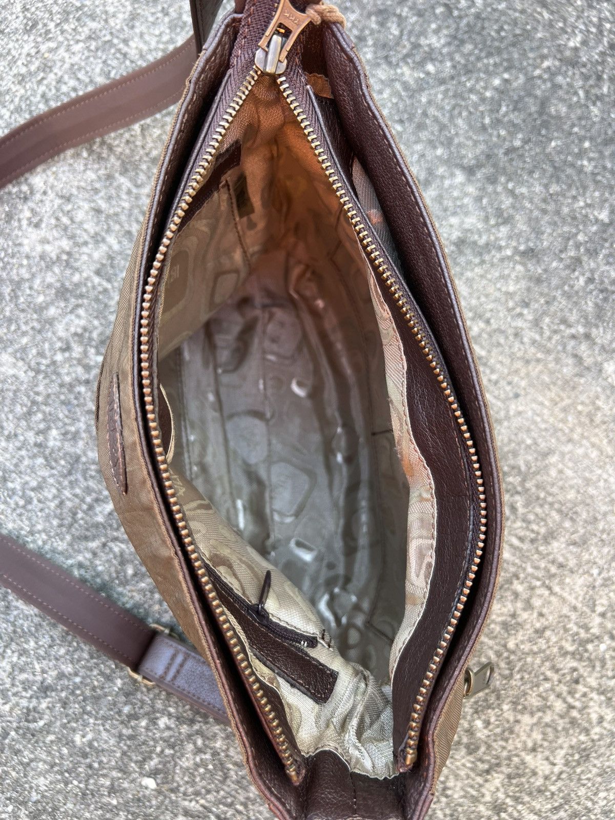 Leather Vintage Ibiza Japan Hybrid Leather Sling Bag Size ONE SIZE - 14 Thumbnail