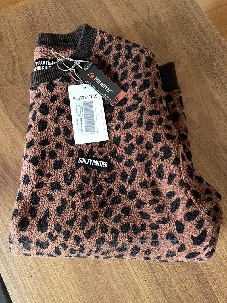 Wacko Maria Wacko Maria Leopard print pullover sweatshirt Size US L / EU 52-54 / 3 - 4 Thumbnail