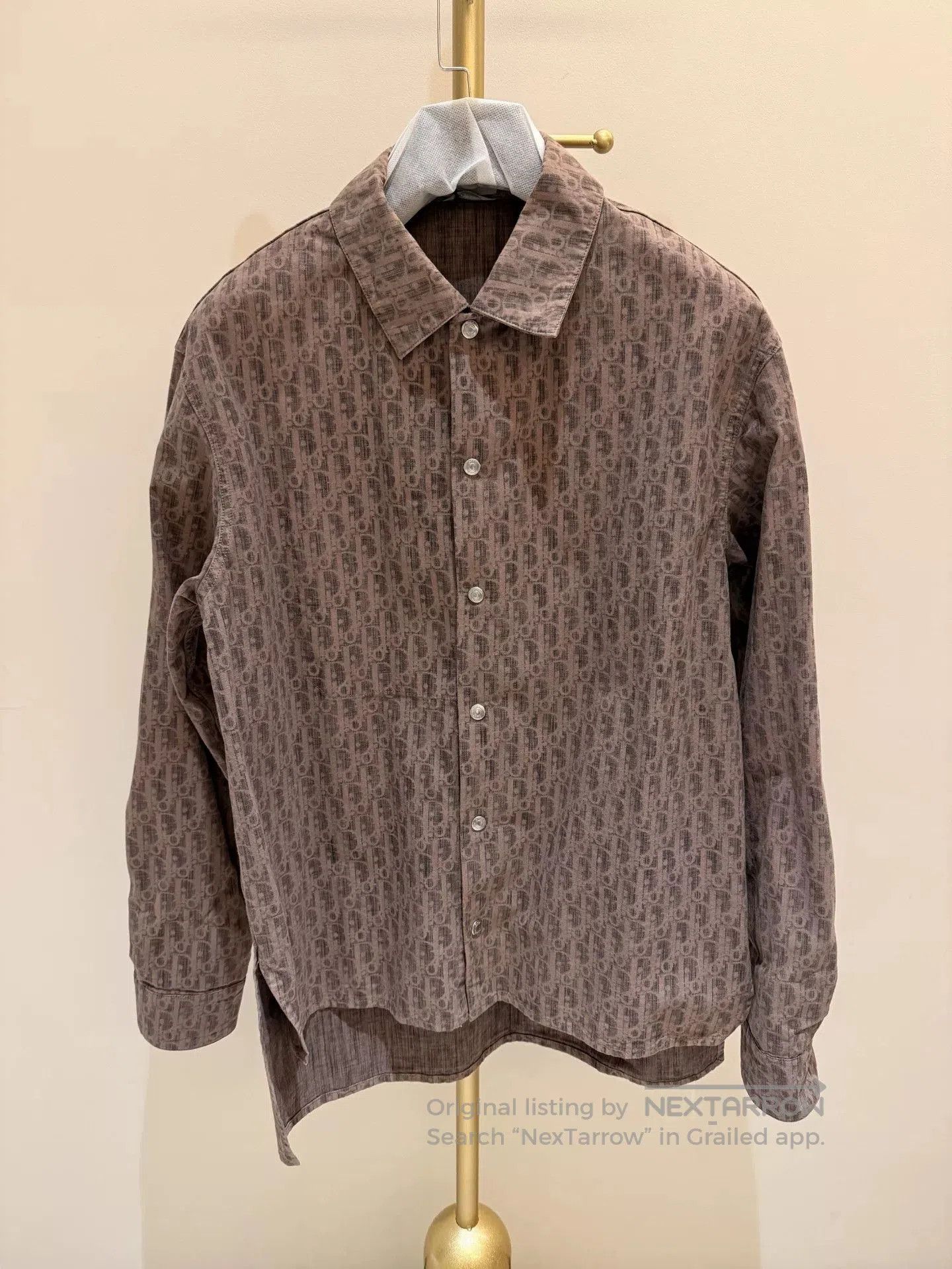 Dior dior logo patterned long sleeve shirt. Size US L / EU 52-54 / 3 - 1 Thumbnail