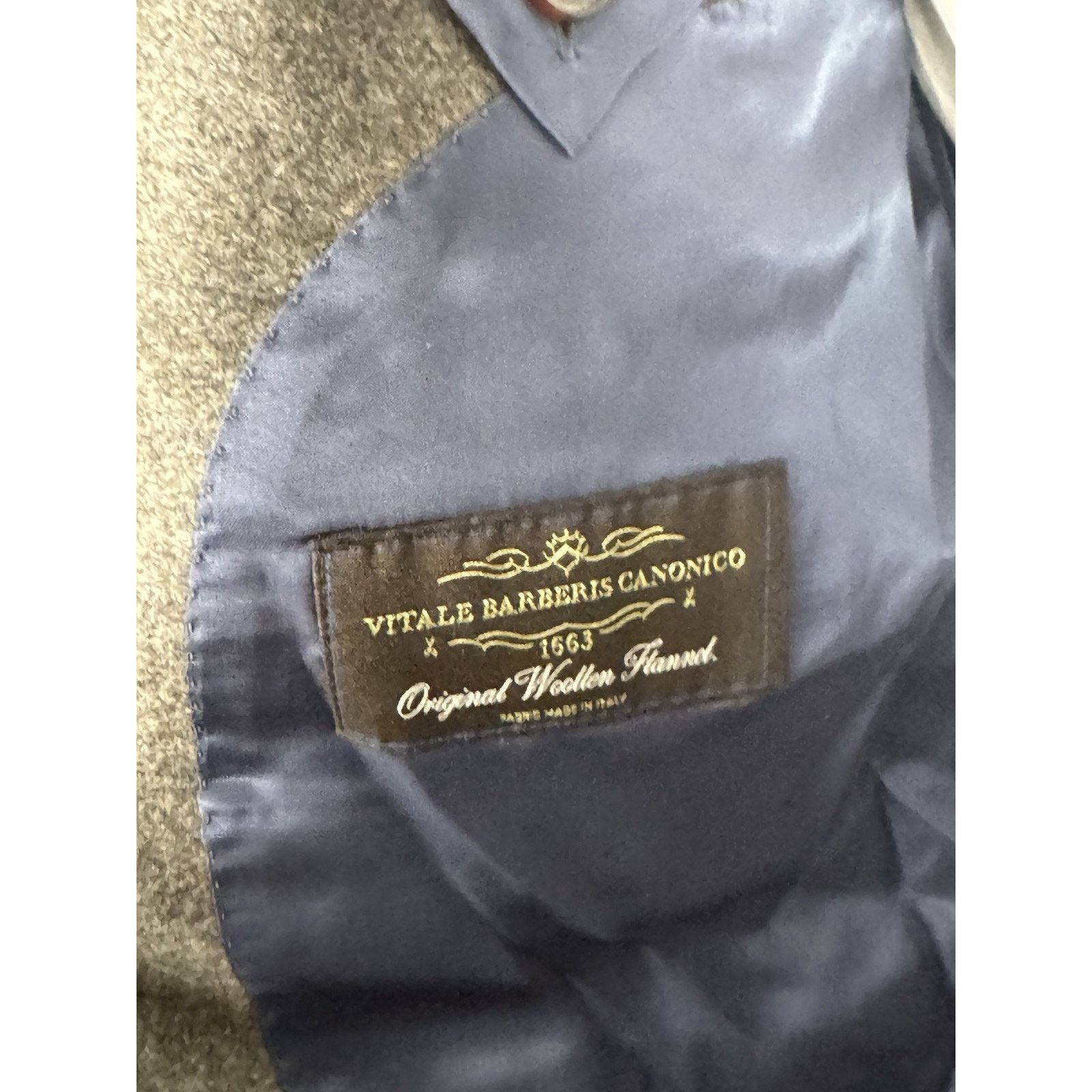 Suitsupply Suitsupply Brown VBC Flannel Sport Jacket Lazio Slim 44 US Size 44R - 4 Thumbnail