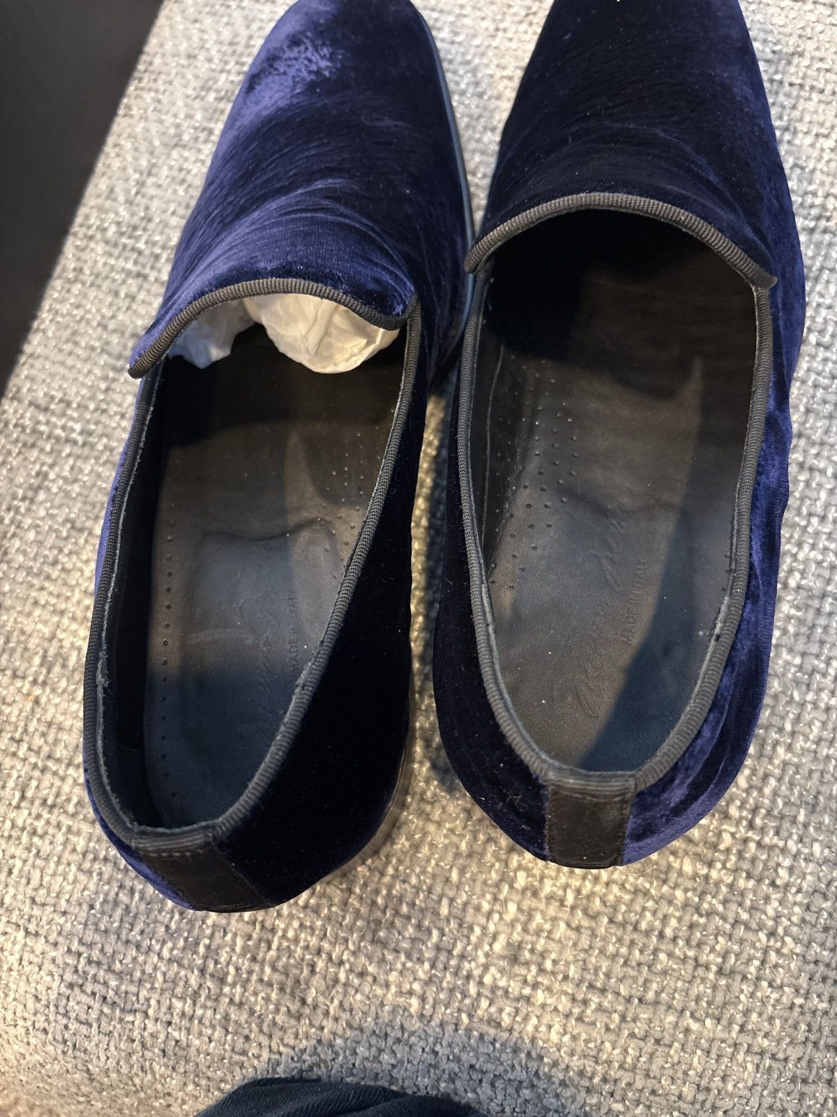 Giuseppe Zanotti Giuseppe Zanotti Velvet Loafers Men’s + Box Size US 10 / EU 43 - 1 Thumbnail