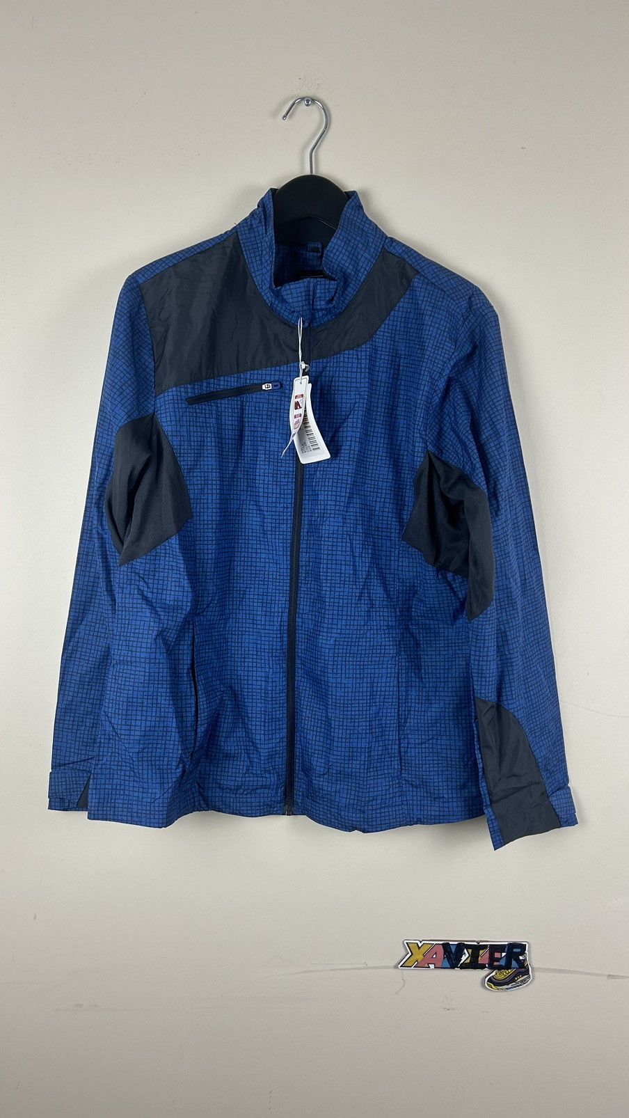 Vintage Soft Shell Jacket Large Women Blue black Size L / US 10 / IT 46 - 1 Thumbnail