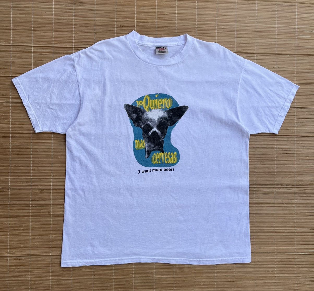 Vintage Vintage 90s Yo quiero Taco Bell chihuahua t shirt Size US XL / EU 56 / 4 - 1 Thumbnail