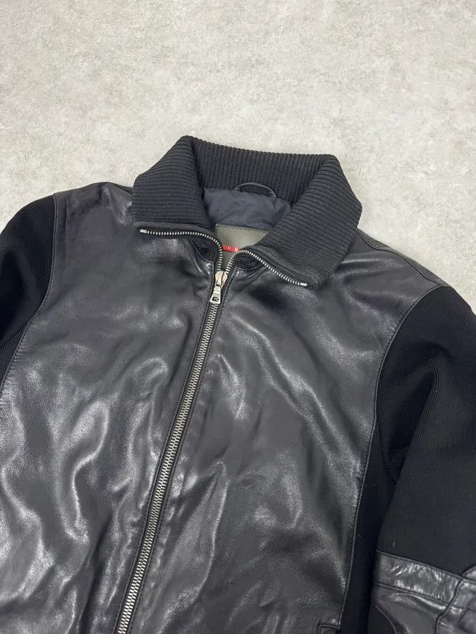 Prada 2000s Prada Hybrid Premium Biker Leather Jacket Size US M / EU 48-50 / 2 - 5 Thumbnail