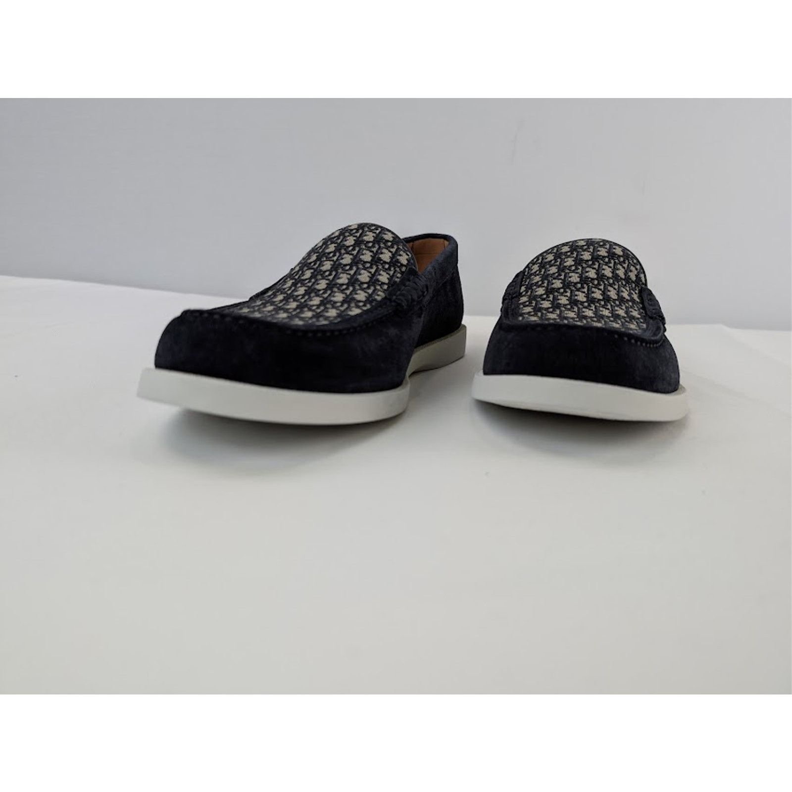 Dior o1rshd1 Granville Clean Smooth Loafer Boots in Blue / Beige Size US 12 / EU 45 - 7 Thumbnail