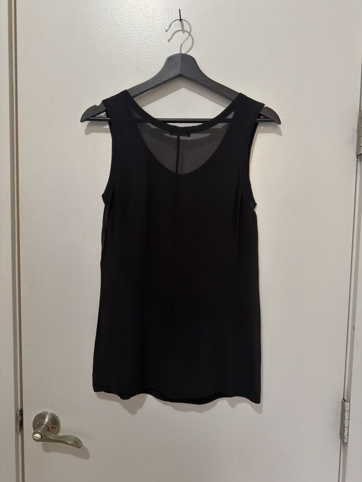 Ann Demeulemeester 90s Silk Darted Tank Top Size XS / US 0-2 / IT 36-38 - 3 Thumbnail