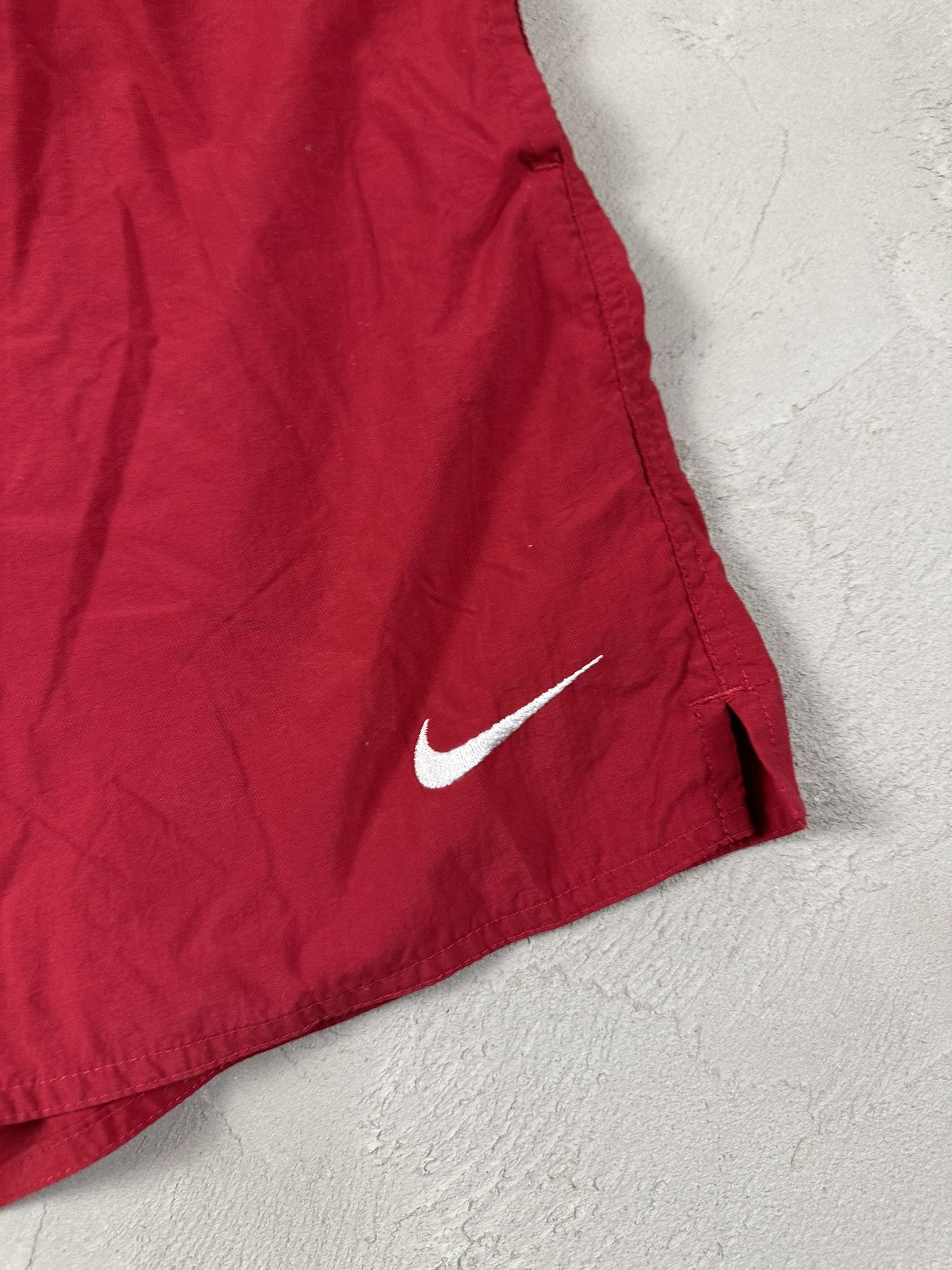 Nike × Vintage 90s Vintage Nike Spellout Swoosh Shorts Size US 36 / EU 52 - 5 Thumbnail