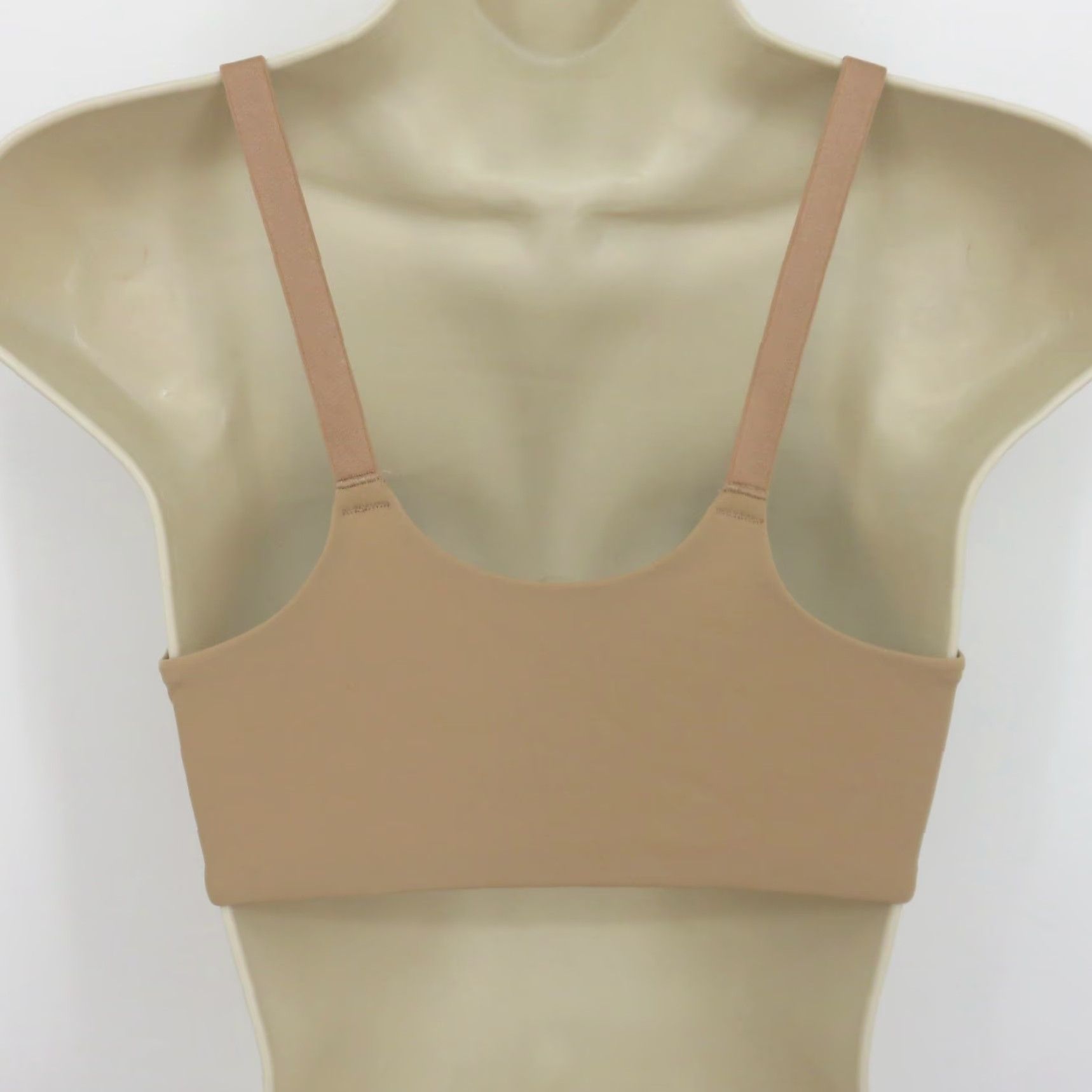 Vintage Ambrielle 34B Everyday Lightly Lined Front Close Bra Underwire Solid Beige Nylon Size ONE SIZE - 5 Thumbnail