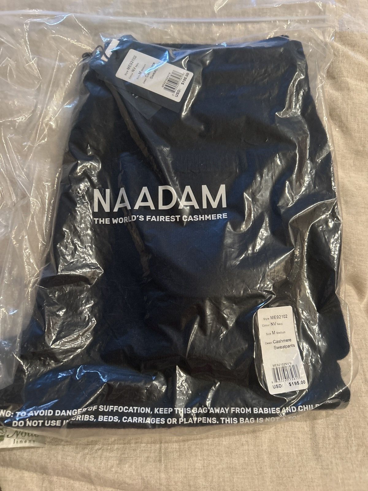 NAADAM NWT Size Medium Naadam new Navy Cashmere Sweatpants Size US 33 - 4 Thumbnail