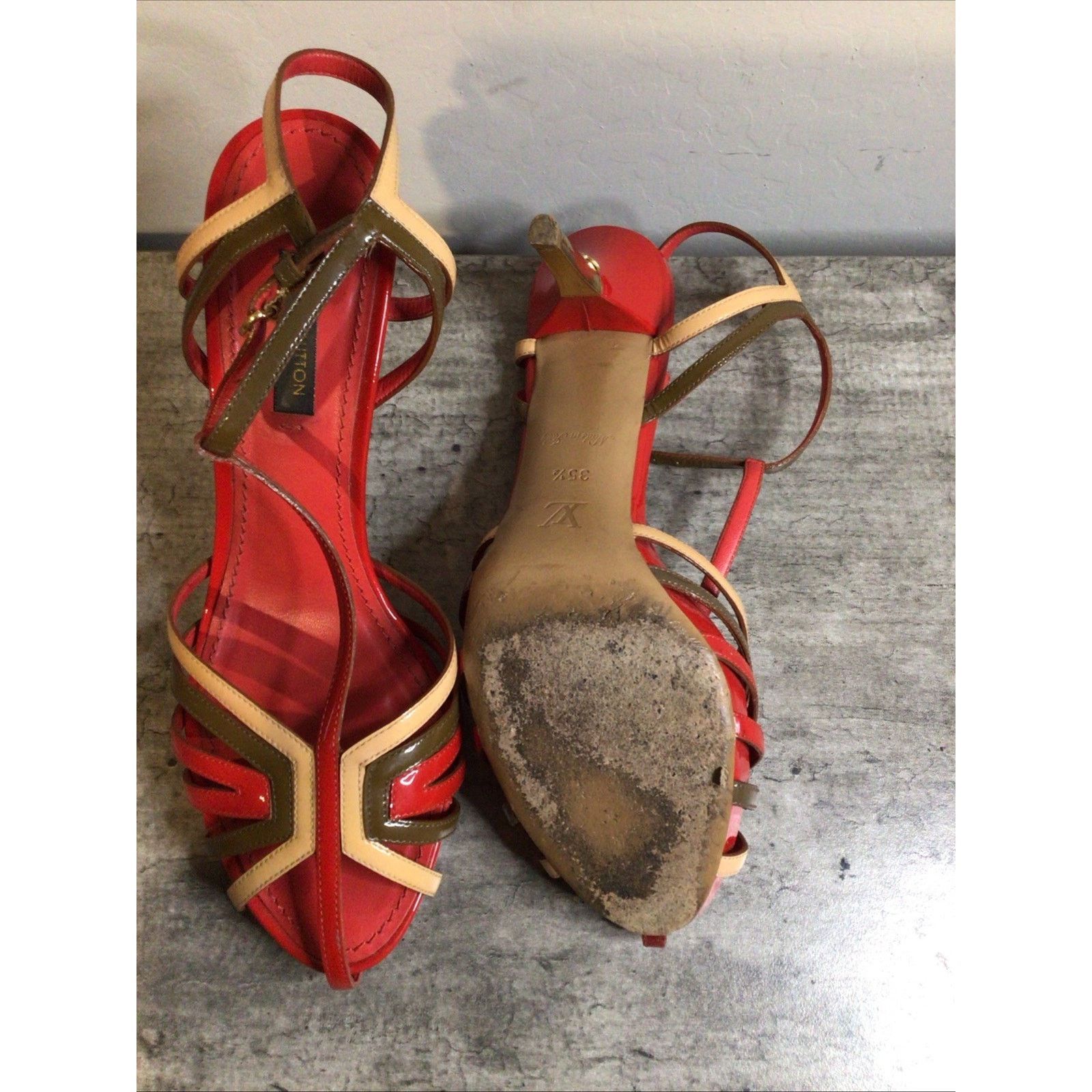 Louis Vuitton Louis Vuitton Marbella Sandal Red Women’s Size 5.5 Size US 5.5 / IT 35.5 - 7 Thumbnail