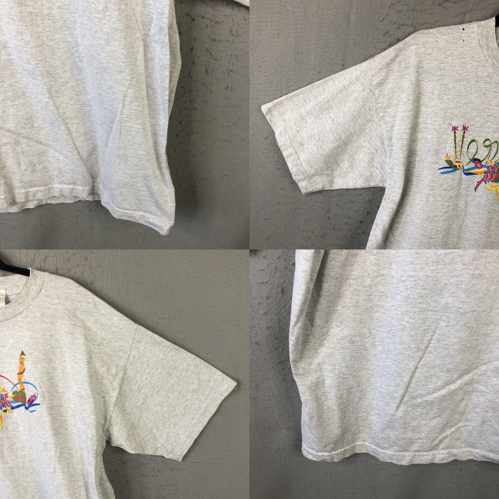 Vintage VINTAGE Universal Studios Shirt Mens XL Gray Islands Of Adventure Tee Crew Neck Short Sleeve Graphic Print Logo 100% Cotton USA (Made in USA) Size US XL / EU 56 / 4 - 9 Thumbnail