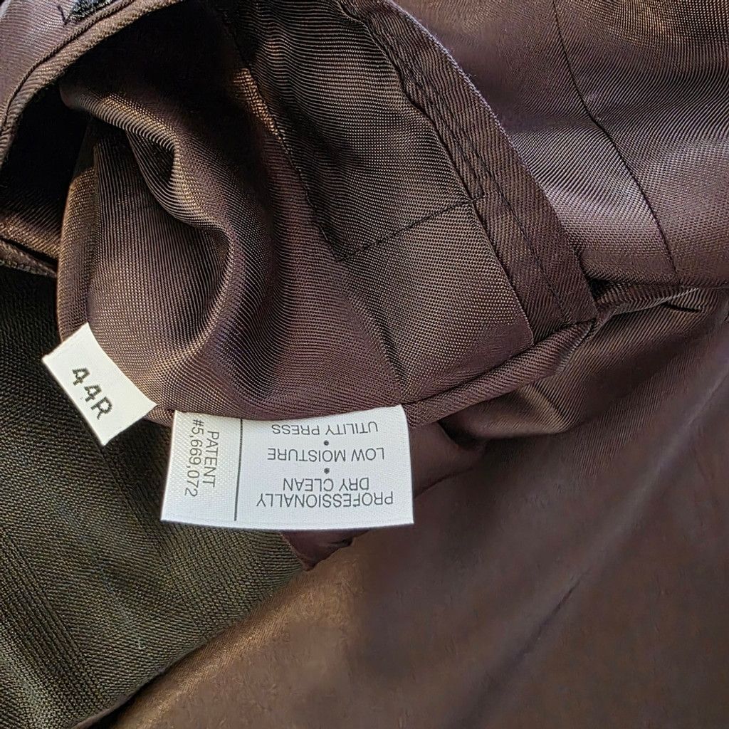 Austin Reed Vintage Austin Reed London Men’s Prom Brown Windowpane 2 Pie Size 44R - 11 Thumbnail