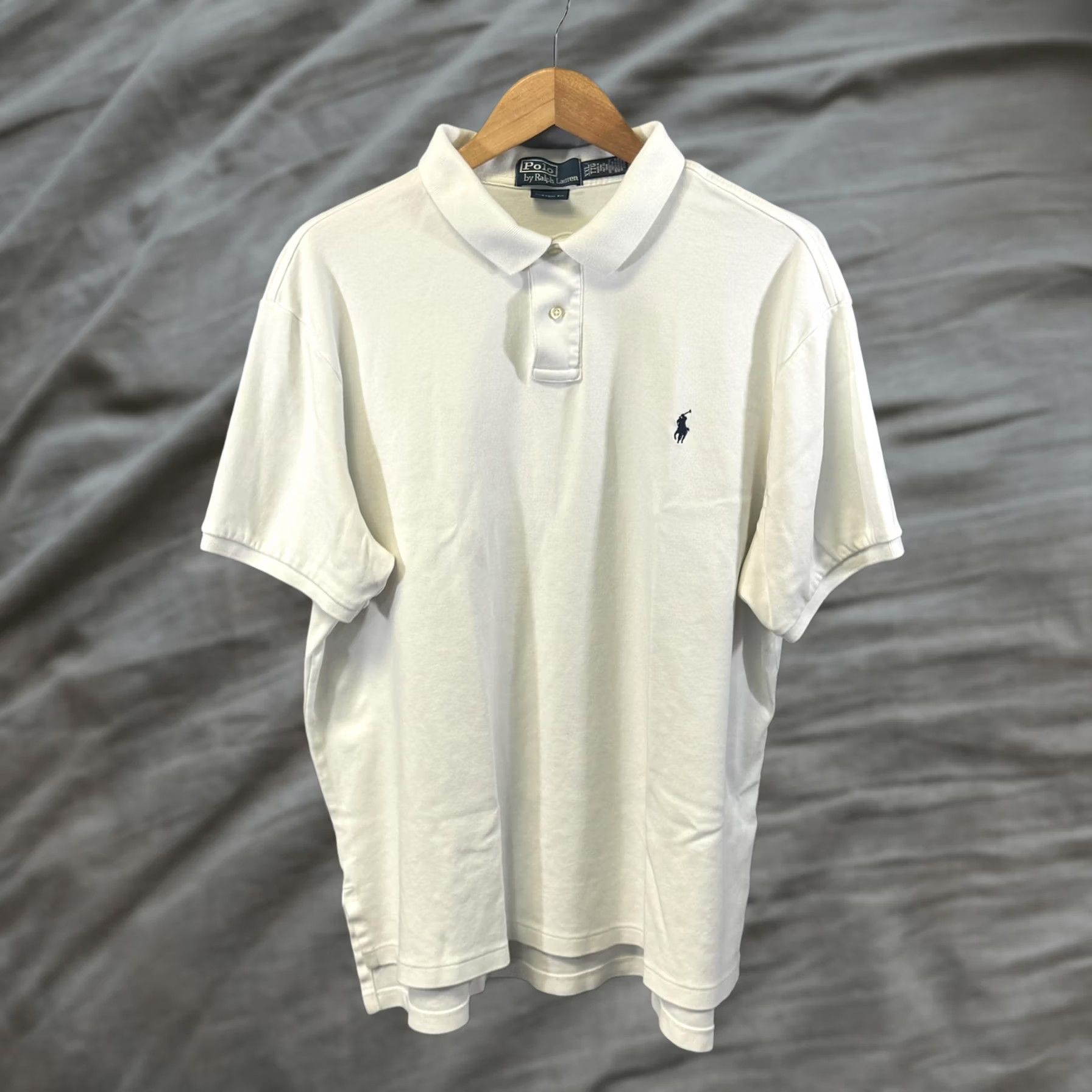 Polo Ralph Lauren VINTAGE Polo Ralph Lauren Polo Shirt Mens 2XL White Custom Fit Embroidered Pony Golf Size US XXL / EU 58 / 5 - 1 Thumbnail