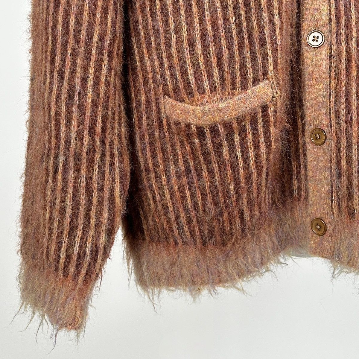 Supreme Supreme Brown 2-Tone Mohair Cardigan SS25 Size US L / EU 52-54 / 3 - 4 Thumbnail