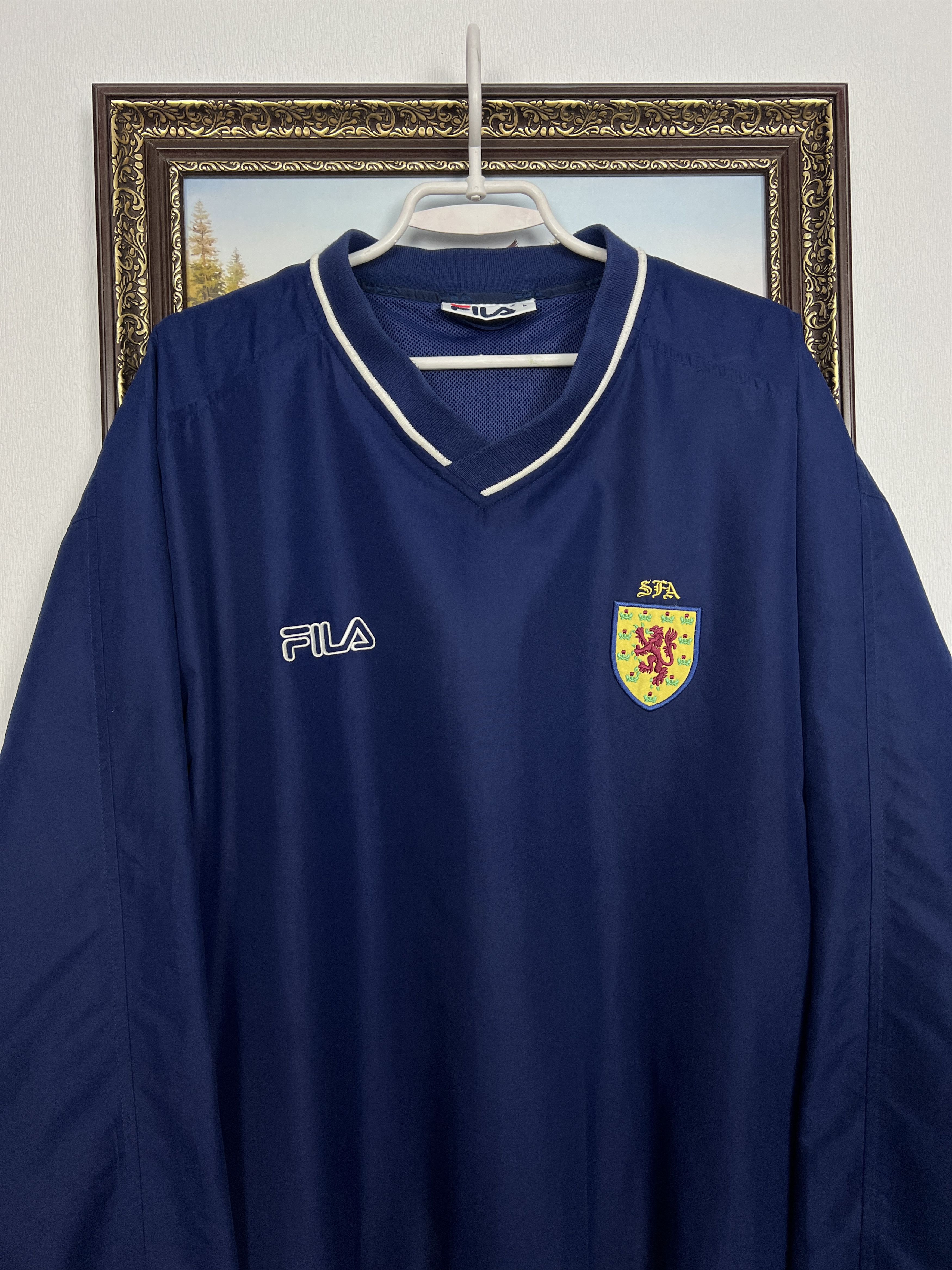 Fila Vintage 2000's Scotland Football Jacket Soccer Track Top Size US L / EU 52-54 / 3 - 2 Thumbnail