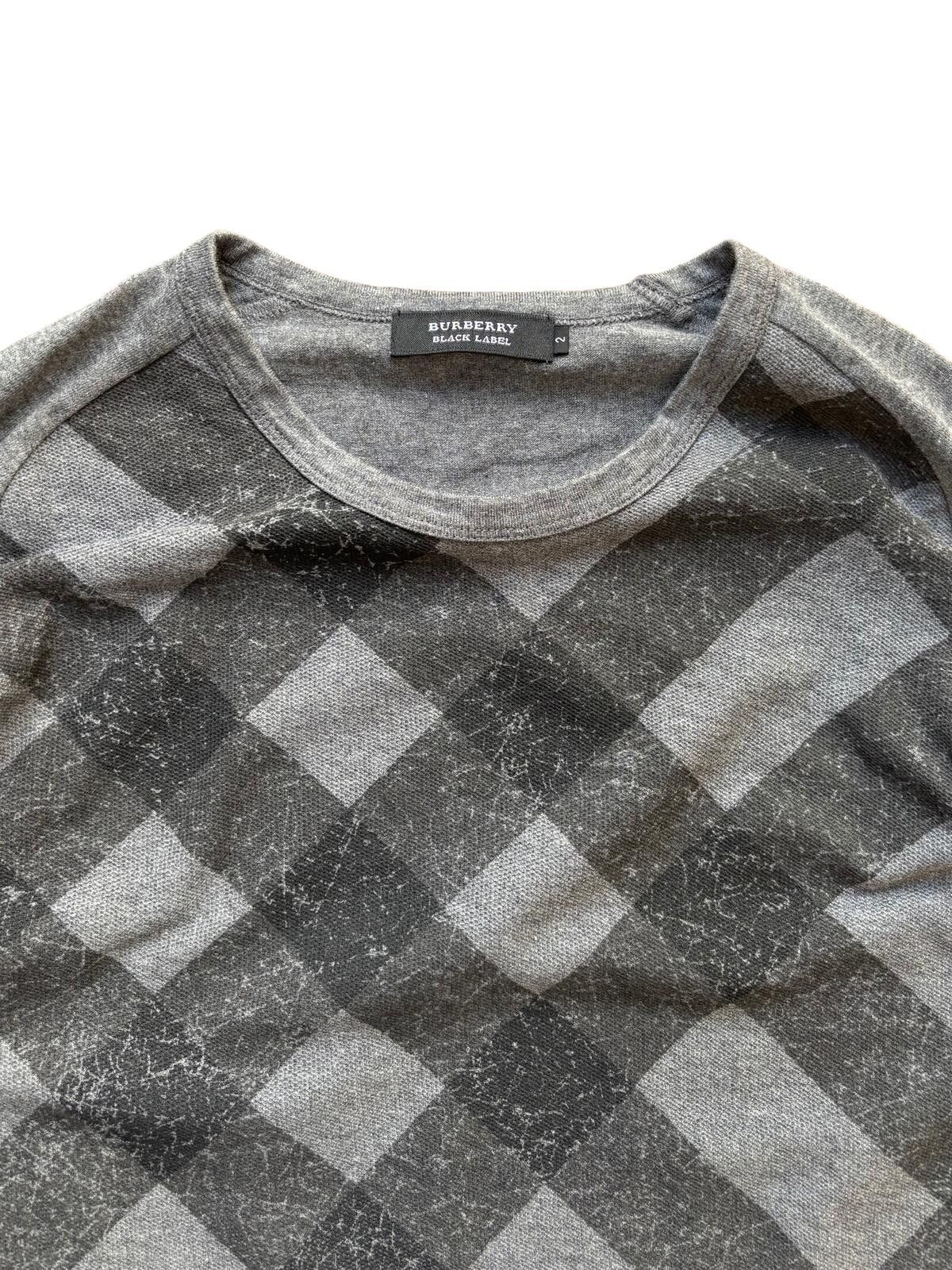 Burberry Burberry Black Label Check 7/8 Sleeve Top Grey Small Size US S / EU 44-46 / 1 - 2 Thumbnail