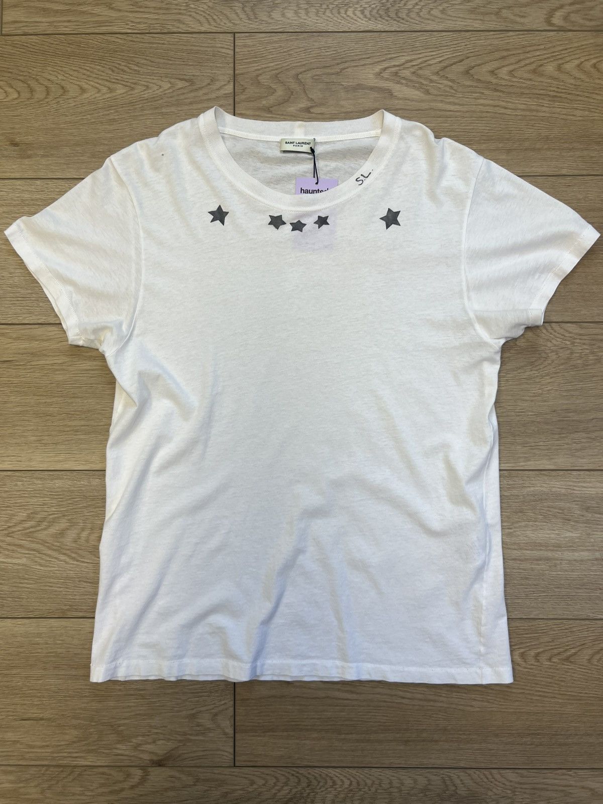正規品 SAINT LAURENT PARIS スターTシャツ XS 美品 Saint Laurent Star Shirt | Grailed