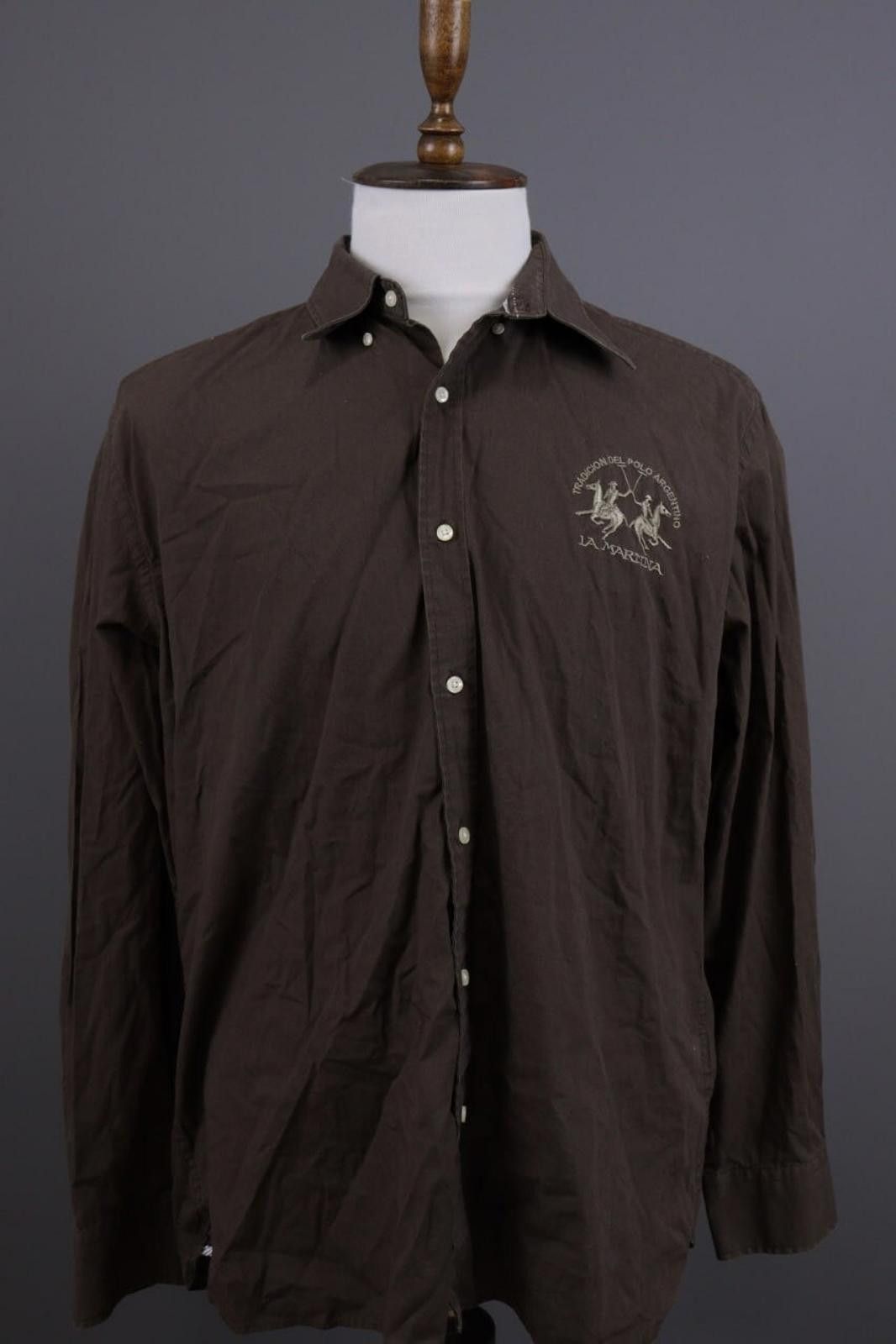 Designer La Marina Buenos Aires Brown Shirt Size XXL Size US XXL / EU 58 / 5 - 1 Thumbnail