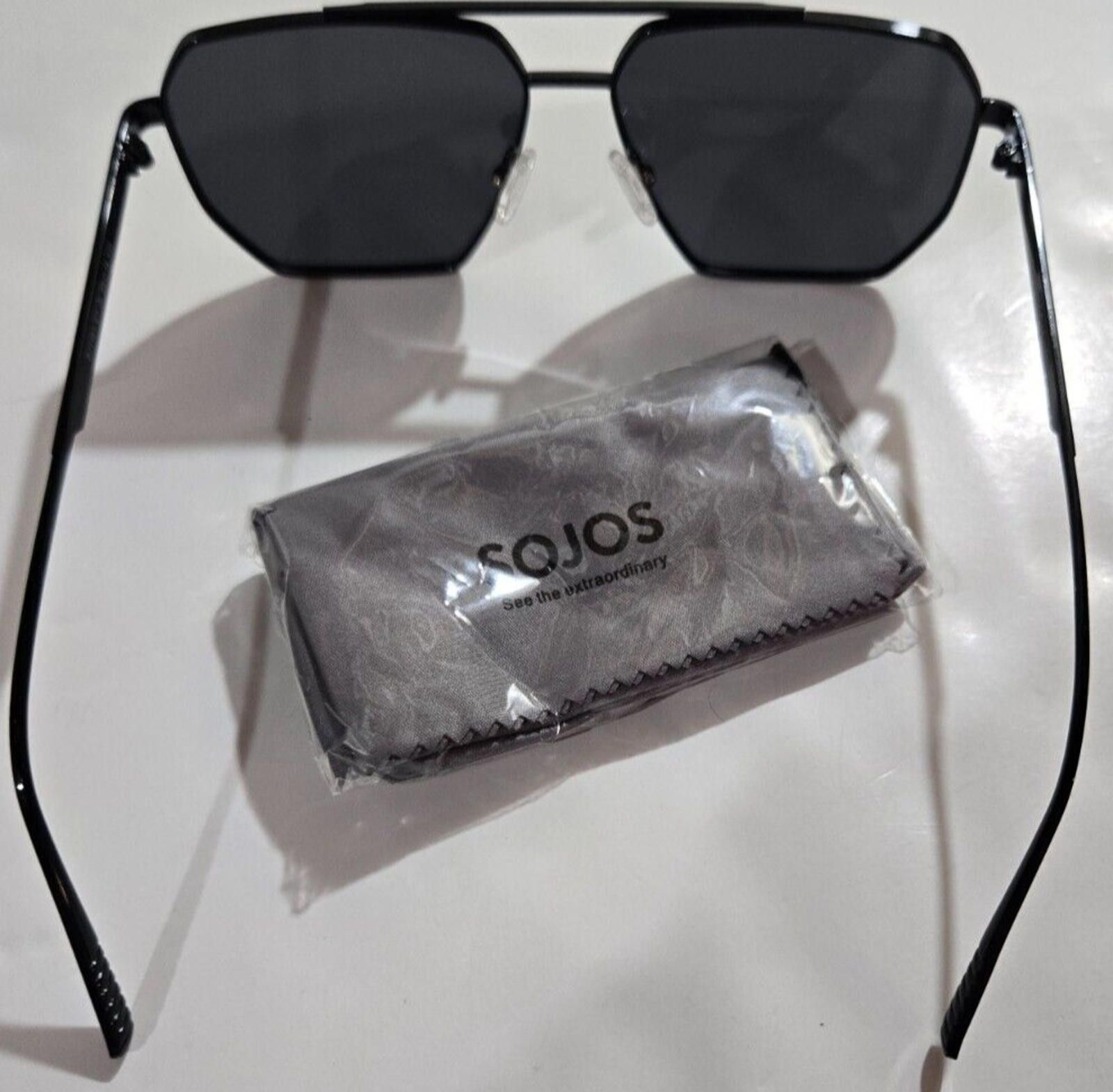 Designer SOJOS Retro Oversized Square Polarized Sunglasses Shades NEW Size ONE SIZE - 6 Thumbnail