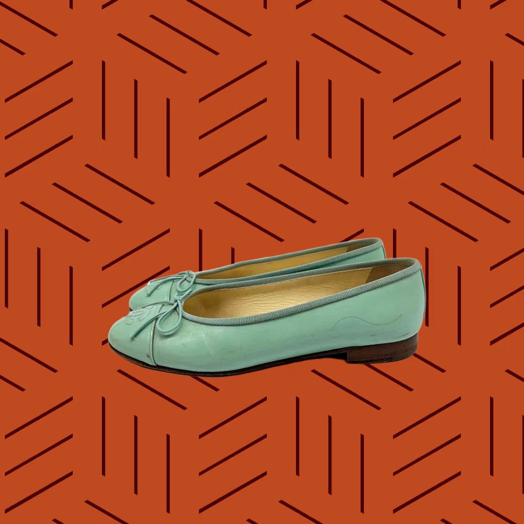 Chanel Chanel Blue Slip On Flats 36 Size US 6 / IT 36 - 1 Thumbnail