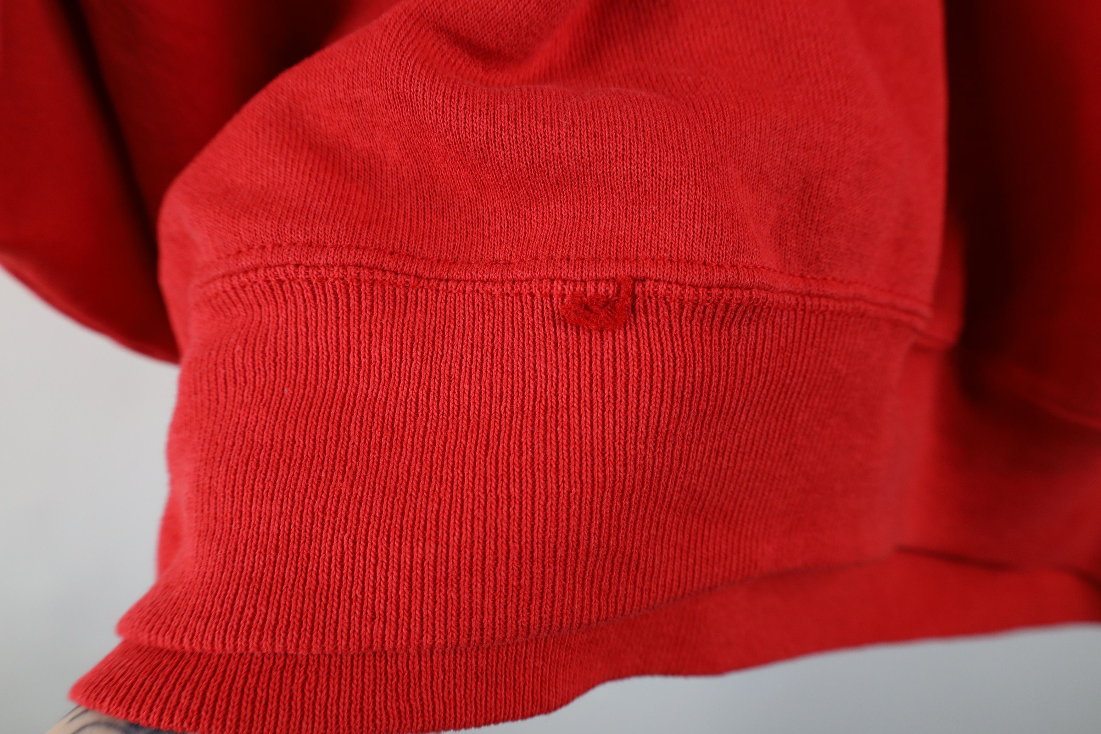 Vintage Vintage 80s 90s Spell Out JoAnn Fabrics Sweatshirt Red USA Size XL / US 12-14 / IT 48-50 - 10 Thumbnail