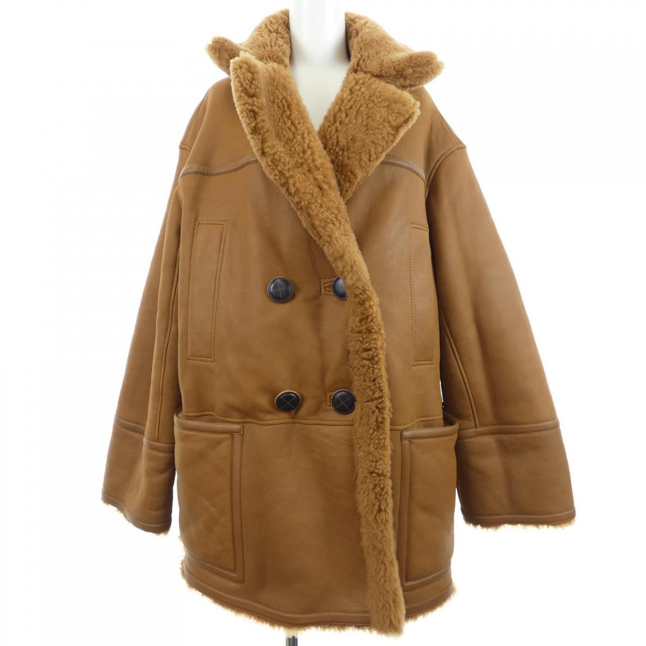 Loro Piana Loro Piana Loro Piana Shearling Coat Fur Outerwear FAM4478 DUTY FREE for USA Size ONE SIZE - 1 Thumbnail