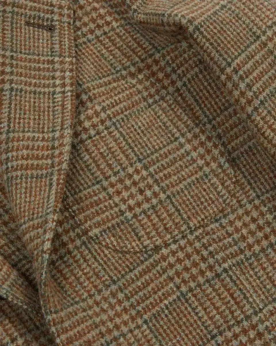 Drake's Drake's Brown Prince of Wales Tweed Games Blazer Mark 7 Size 38R - 7 Thumbnail