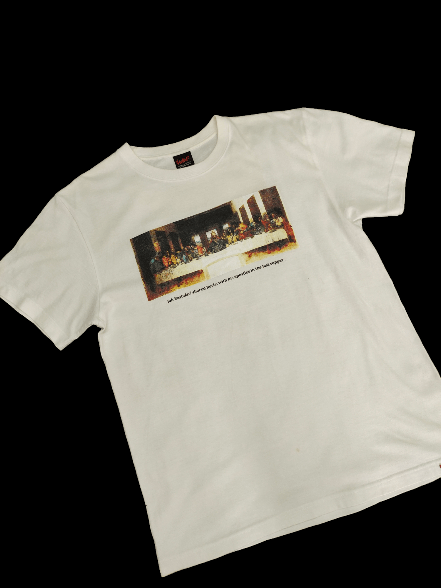 Bob Marley 1990s Jah Rastafari ' The Last Supper ' Parody Art T-Shirt Size US L / EU 52-54 / 3 - 2 Thumbnail