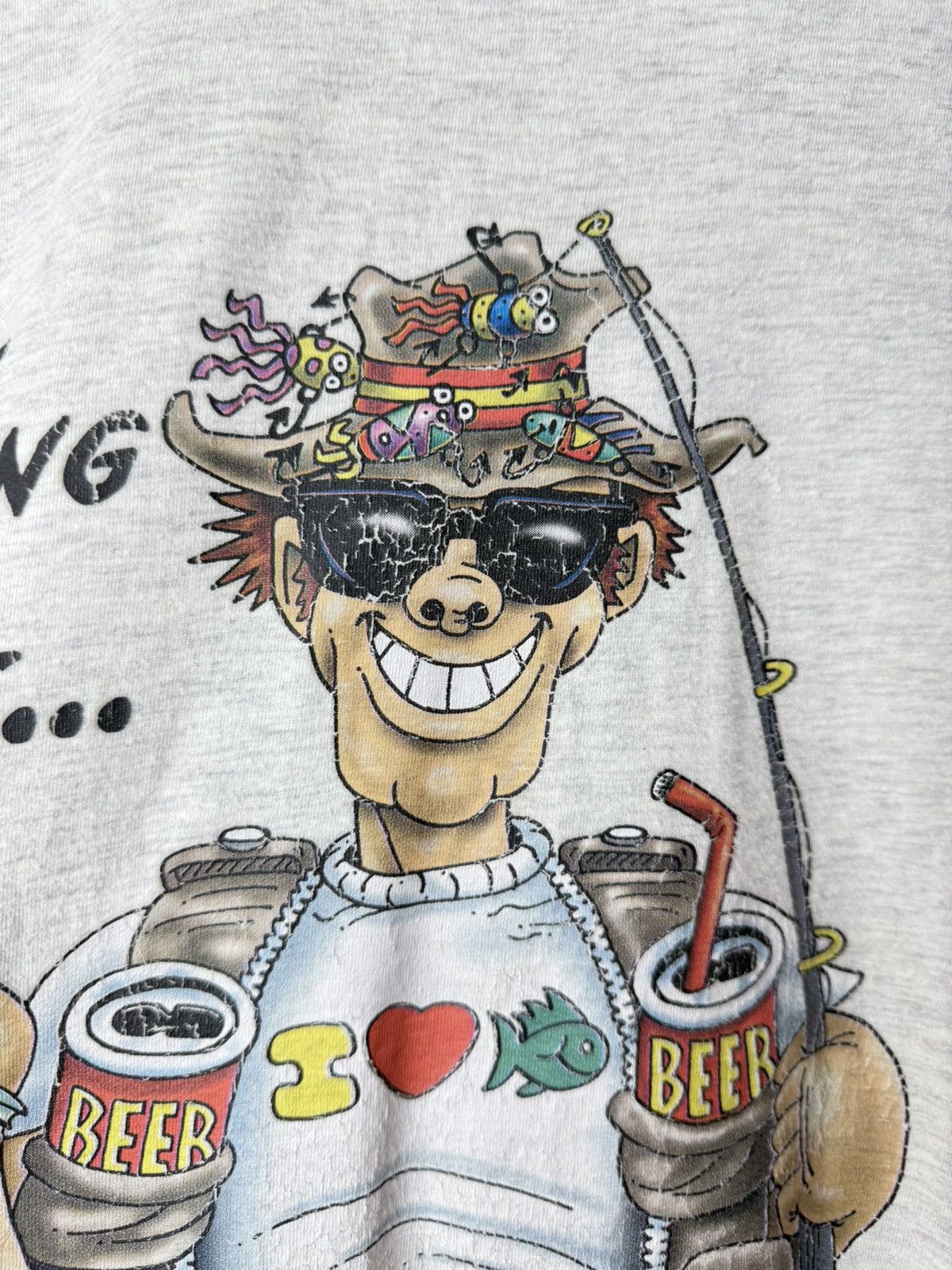 Other Vintage 00’s Fishing Is A Sport Humor T Shirt Y2K Hype Size US L / EU 52-54 / 3 - 3 Thumbnail
