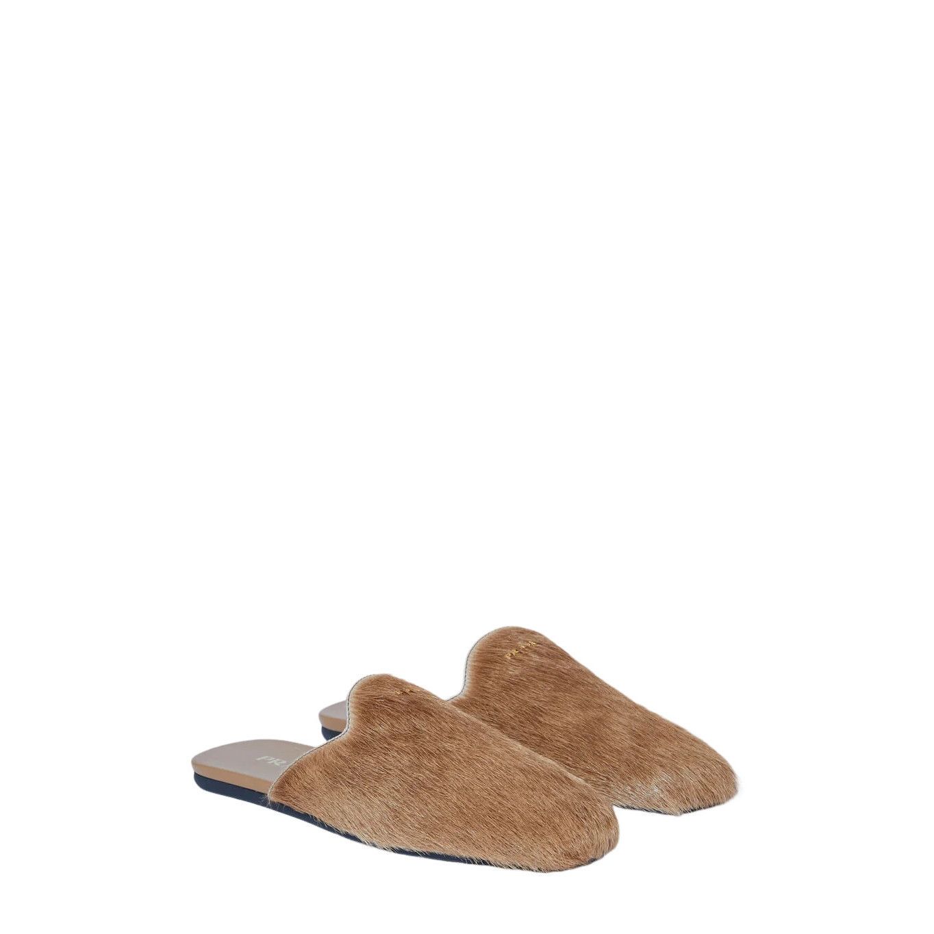 Prada PRADA Brown Fur Mules New & Authentic (Women's size:8;) Size US 8 / IT 38 - 2 Thumbnail