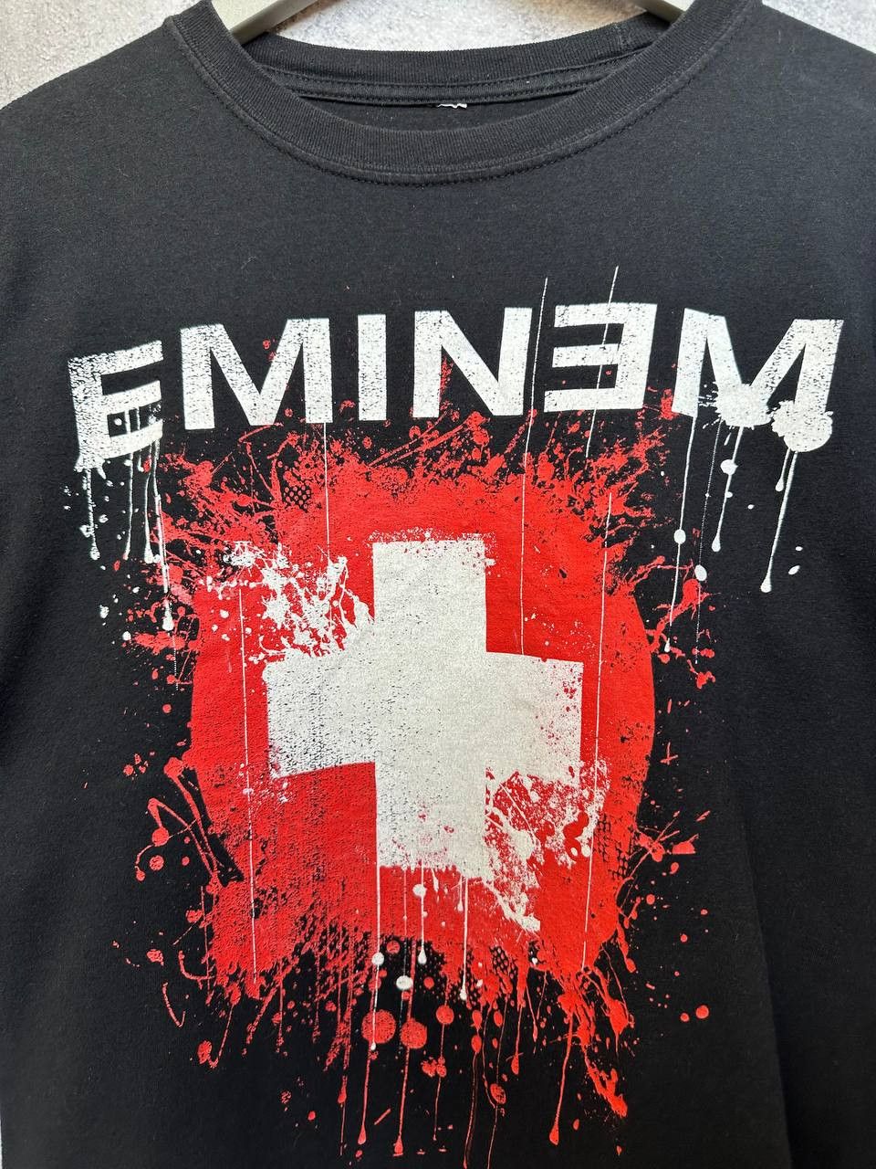 Eminem Vintage EMINEM Recovery Album T Shirt Cross Splattered Logo Size US L / EU 52-54 / 3 - 7 Thumbnail