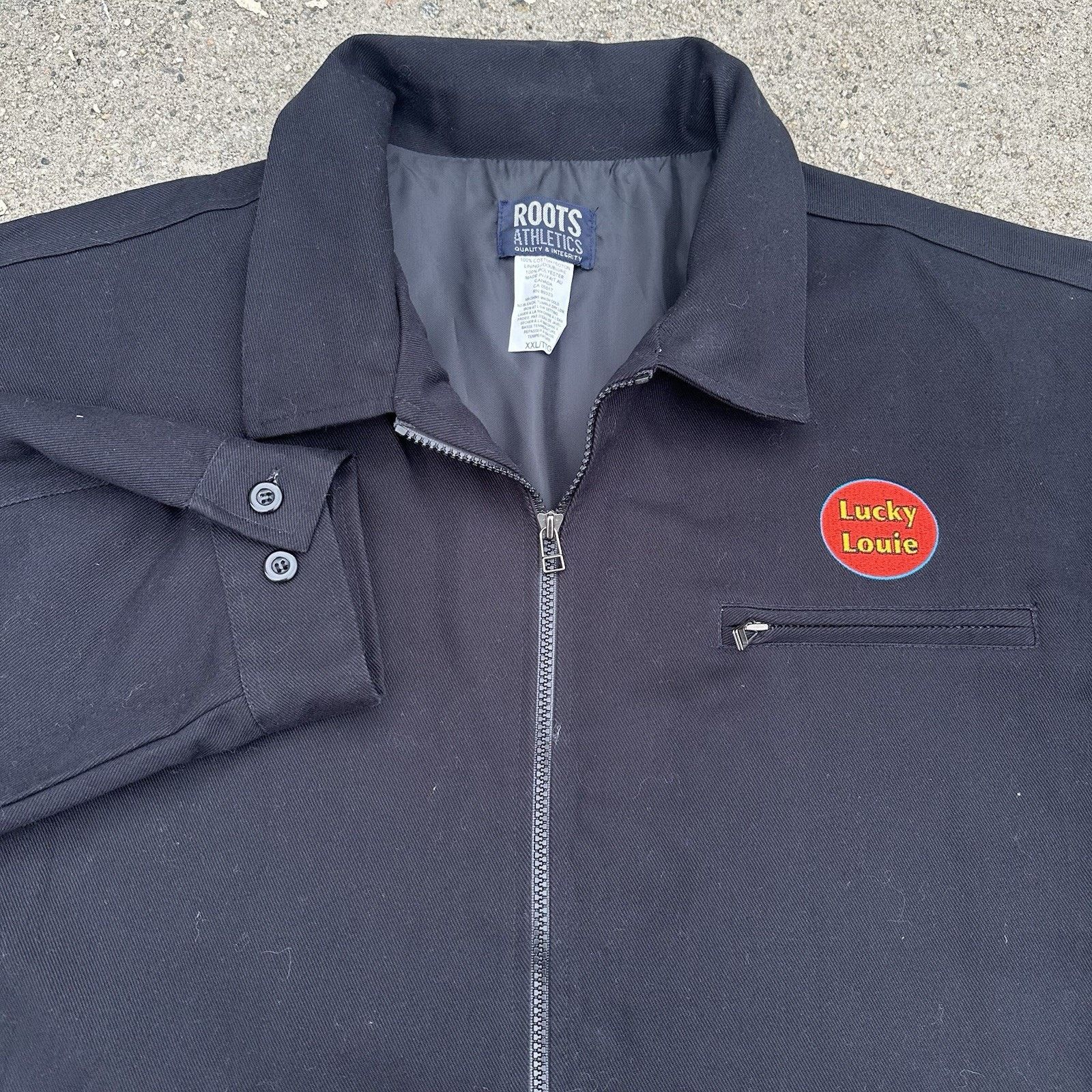 Vintage Vintage 2006 Roots Athletics Lucky Louie Cast & Crew Jacket Size US XXL / EU 58 / 5 - 1 Thumbnail